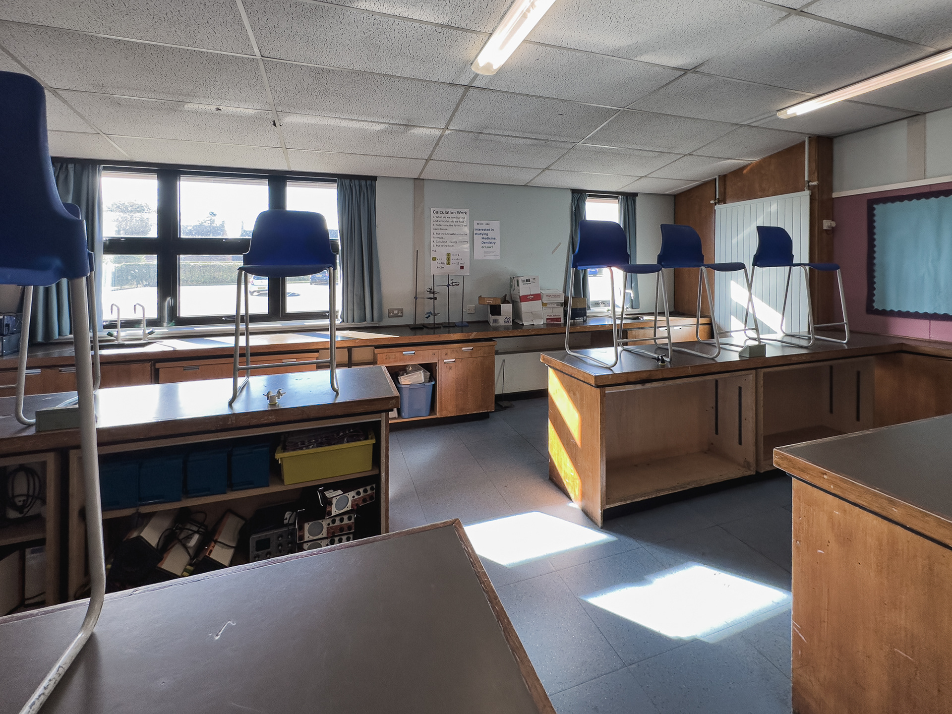 Rear view of Mr Rodger's classroom.