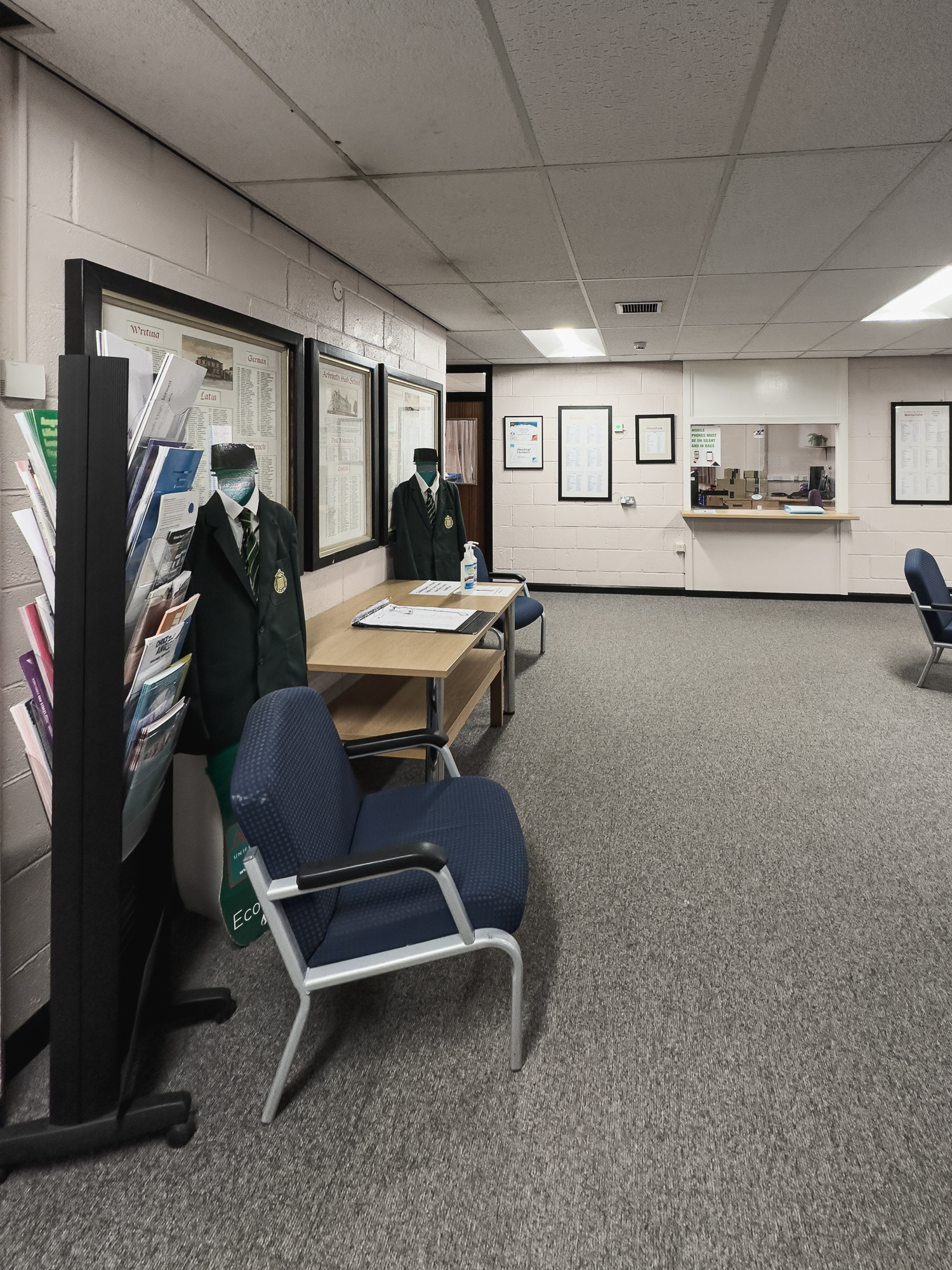 Reception area.