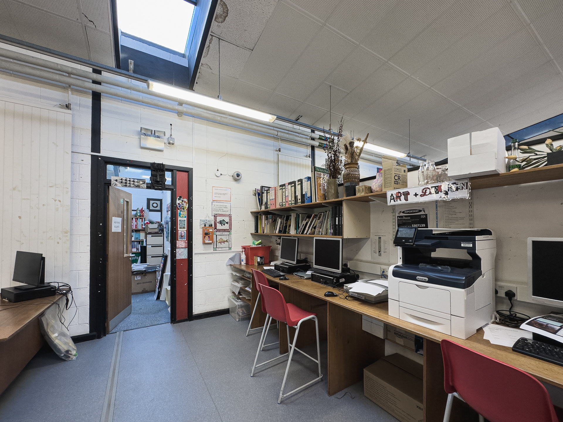 Art classroom.