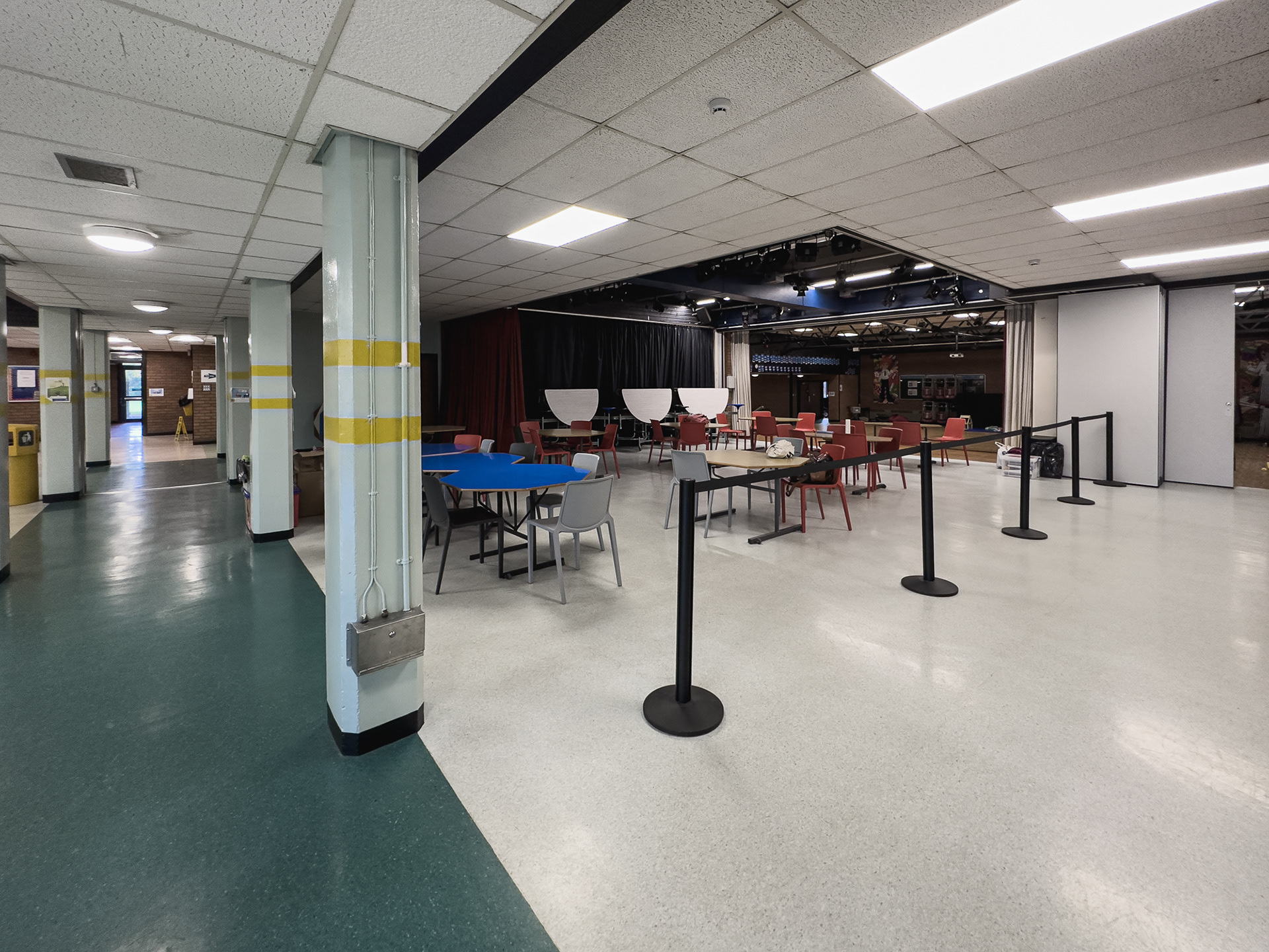 Dining Area and pillar corridor.