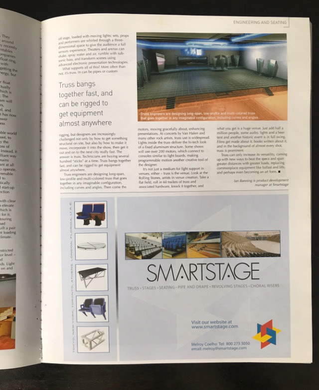 Stadia half page ad, SMARTSTAGE