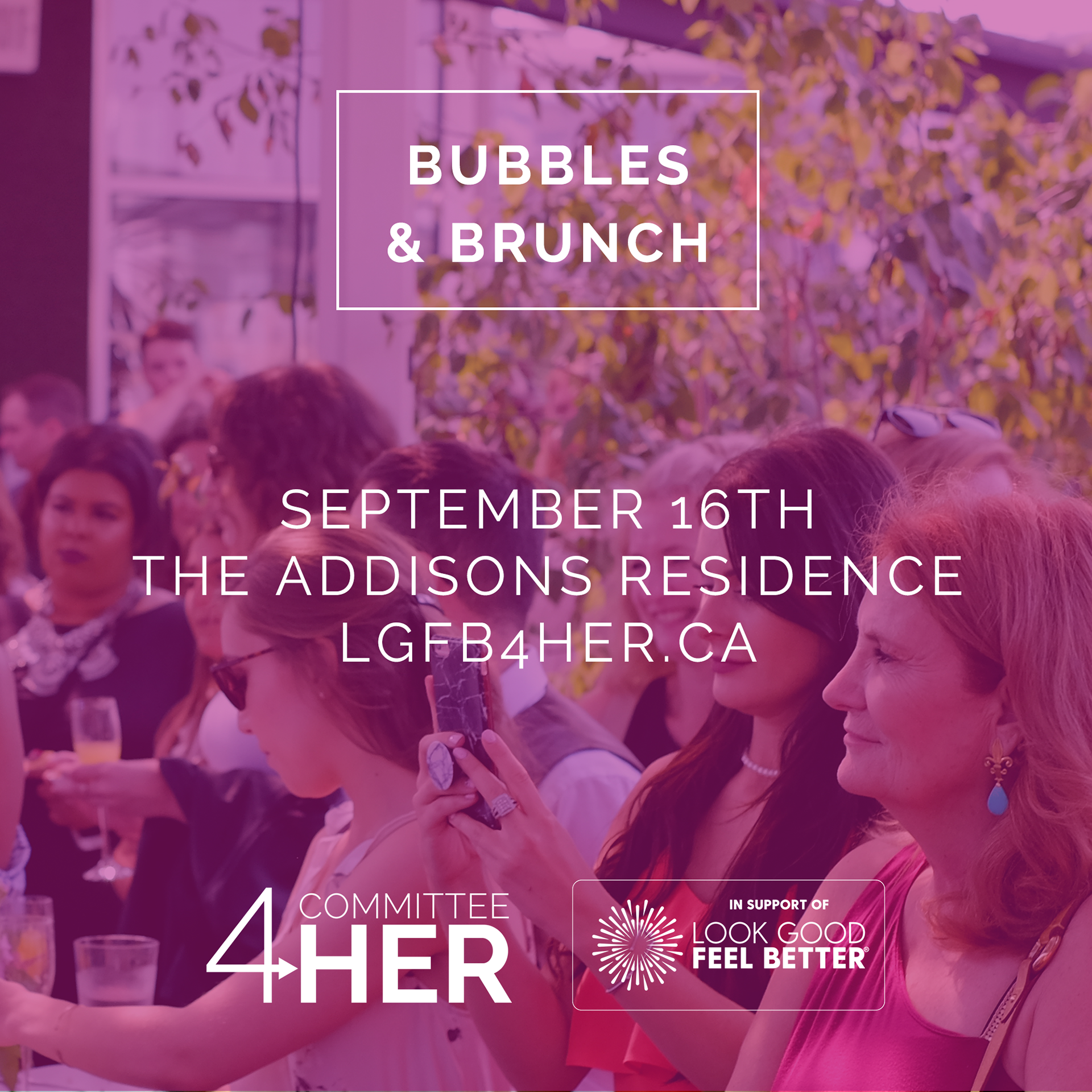 Instagram Post, Bubbles & Brunch, LGFB4HER