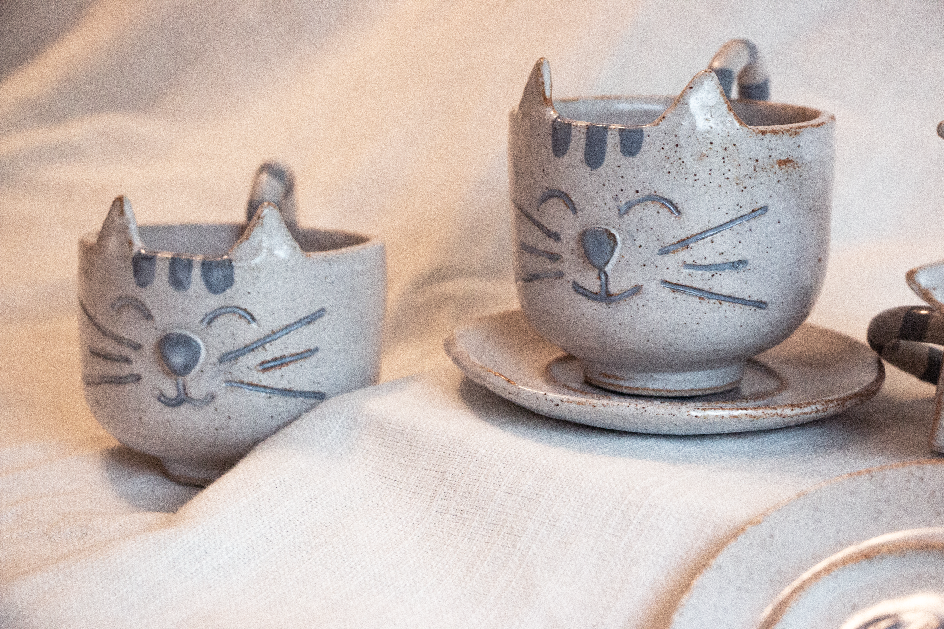 Spring 2023, Stoneware, black slip and white glaze