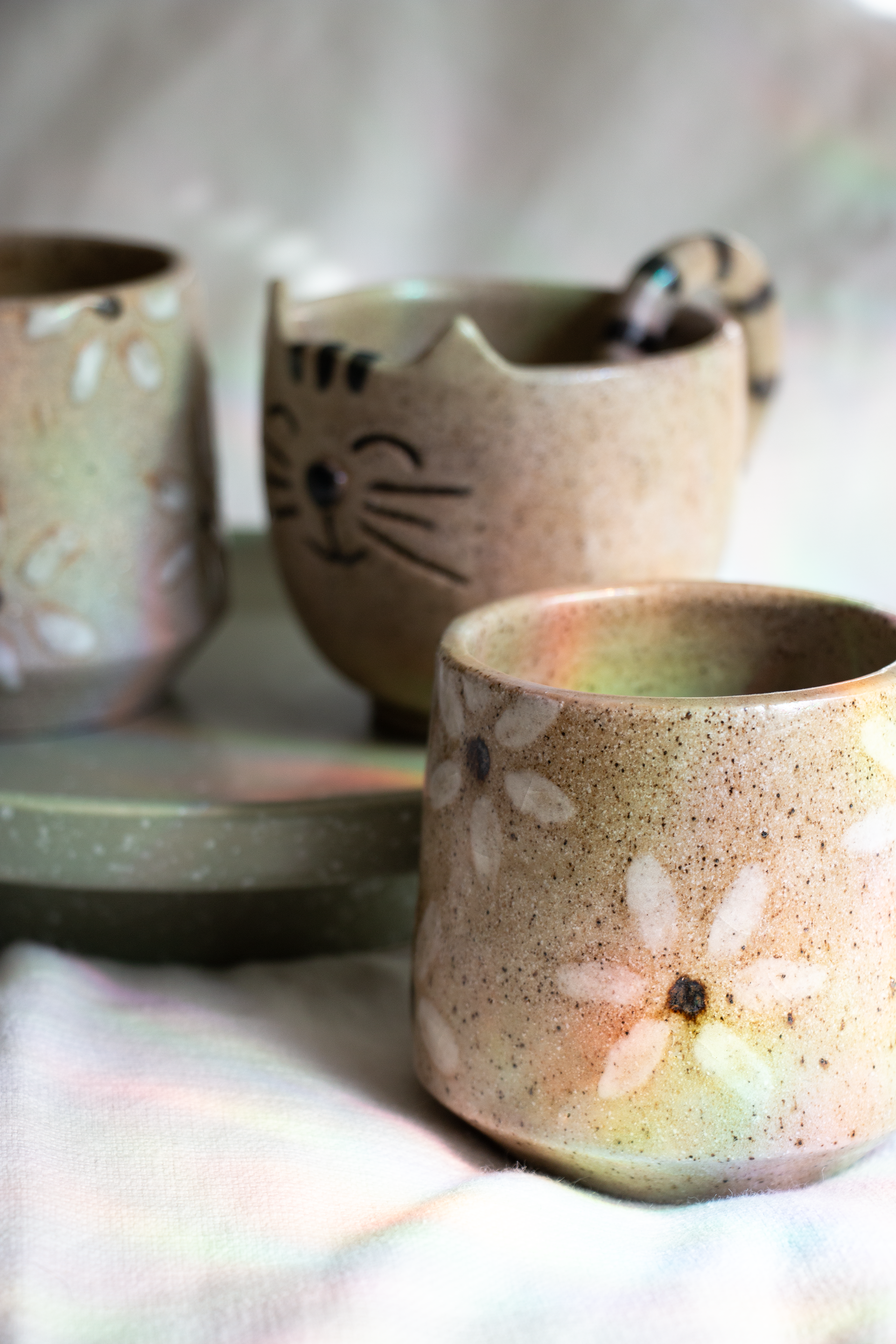 Spring 2023, Stoneware, black and white slip