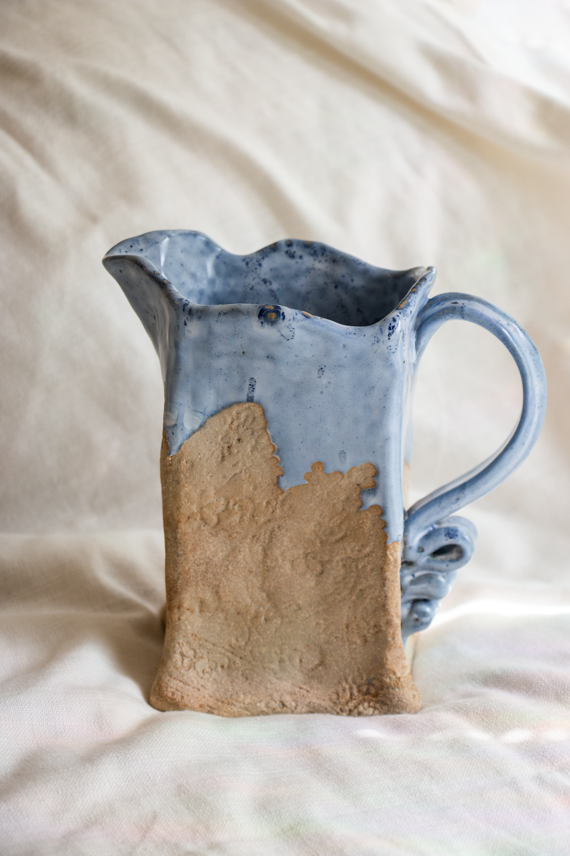 Spring 2023, Stoneware, white and blue glaze