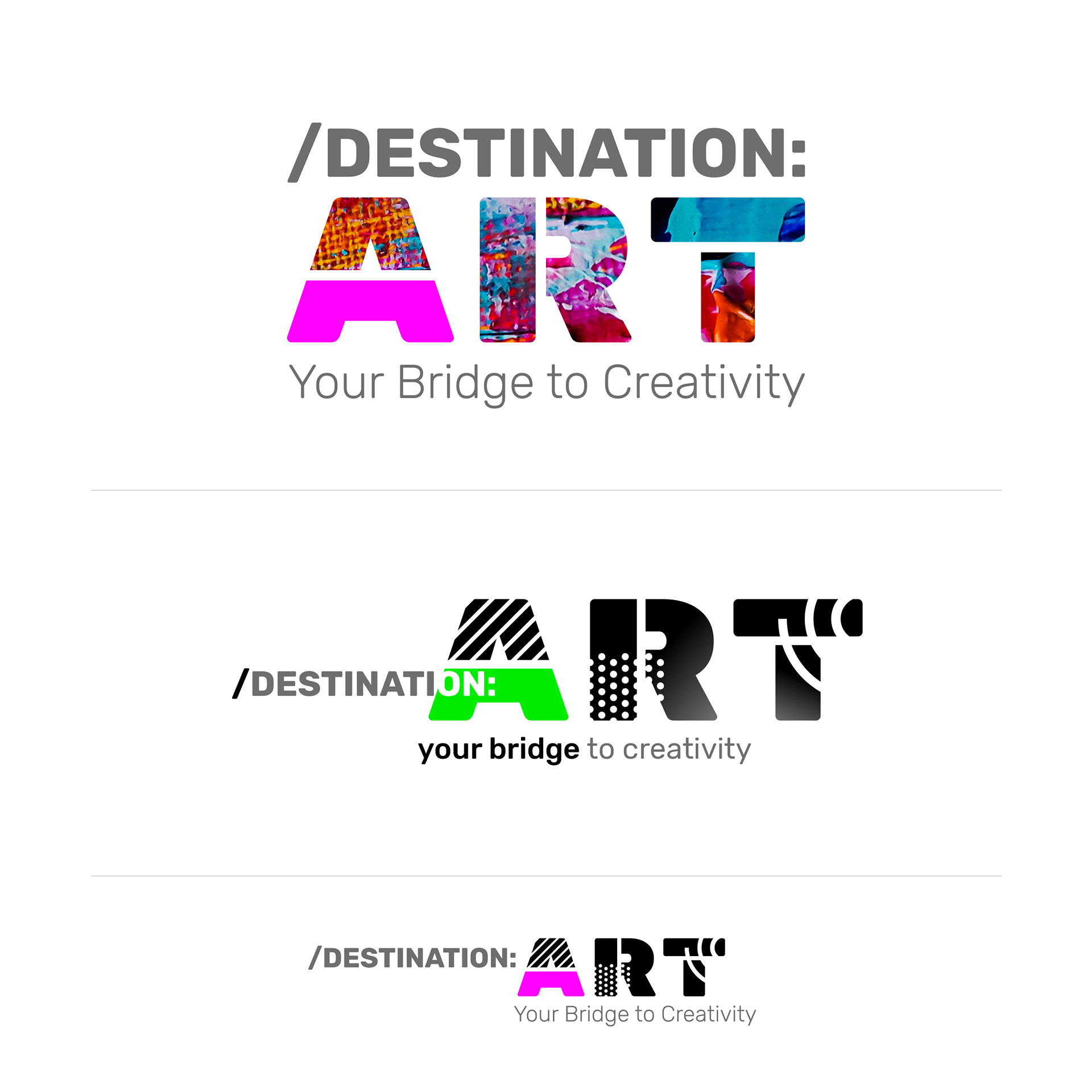 Initial bridge concept for LA gallery