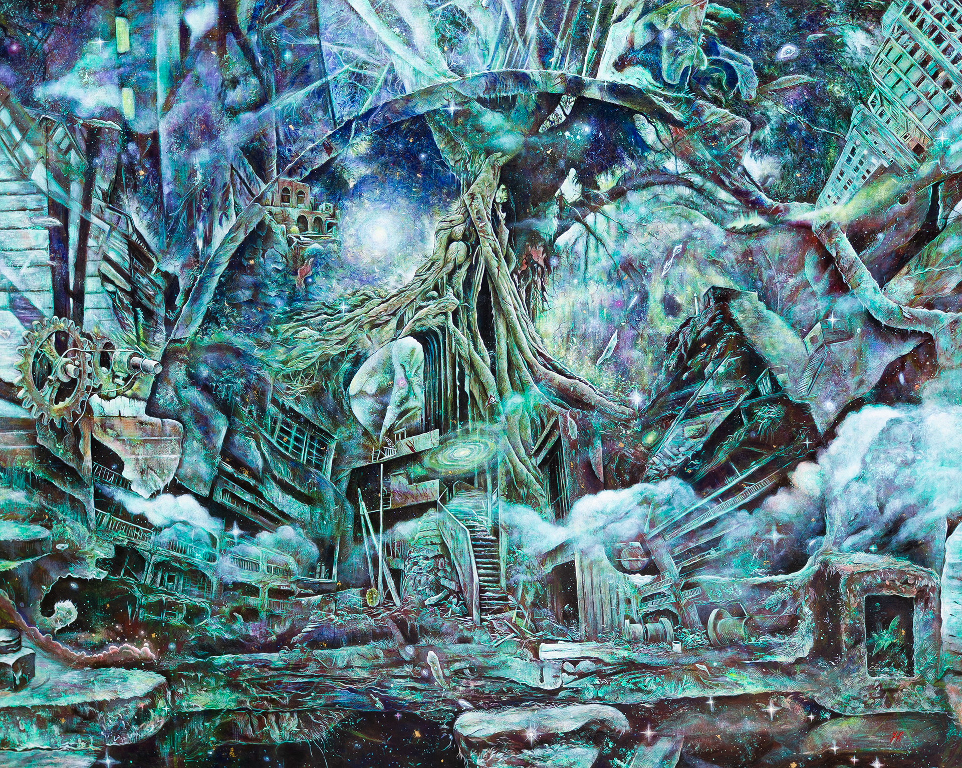 「HOLON」　F150 　画布／油彩・テンペラ