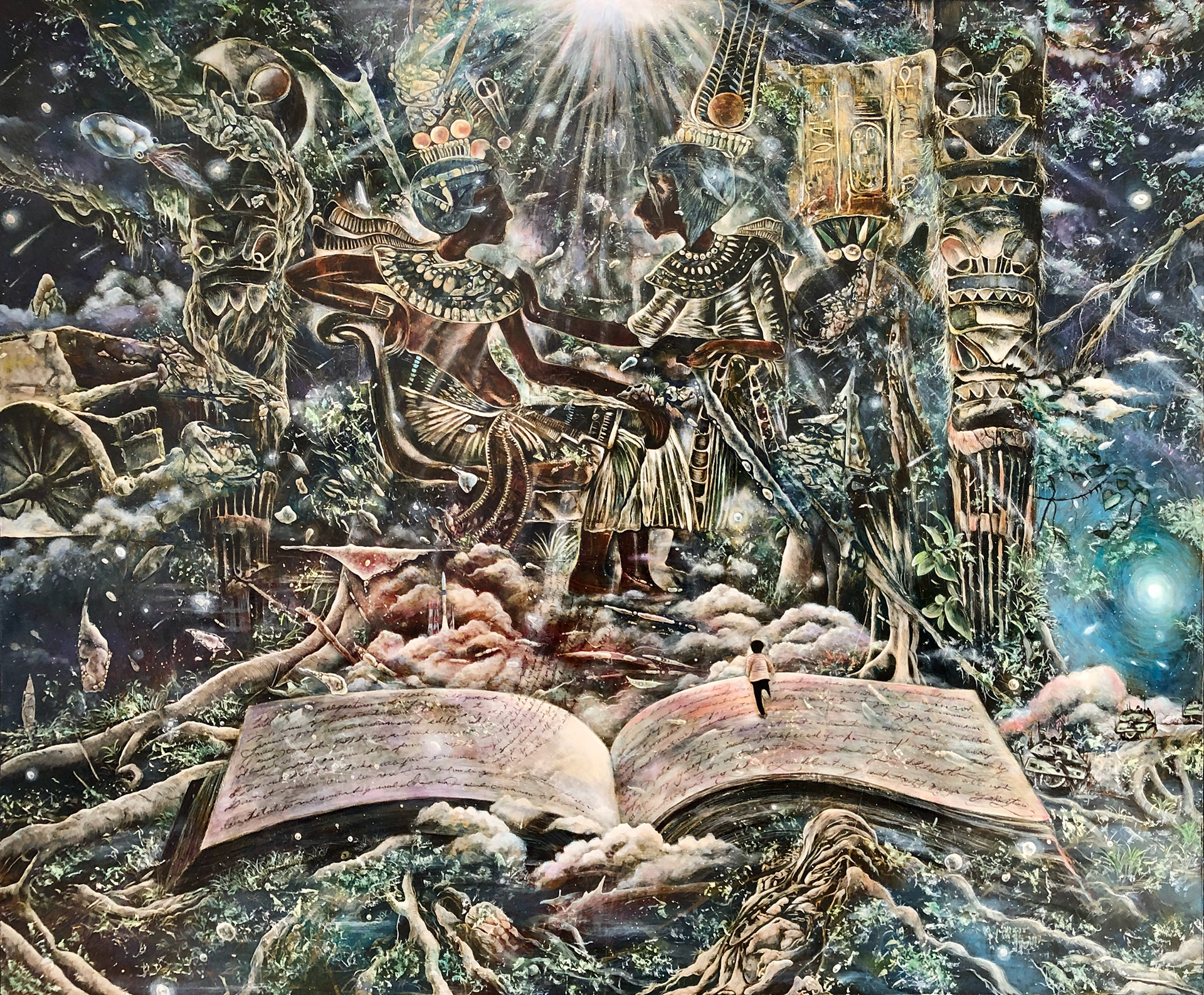 「Message」　F130　画布／油彩・テンペラ