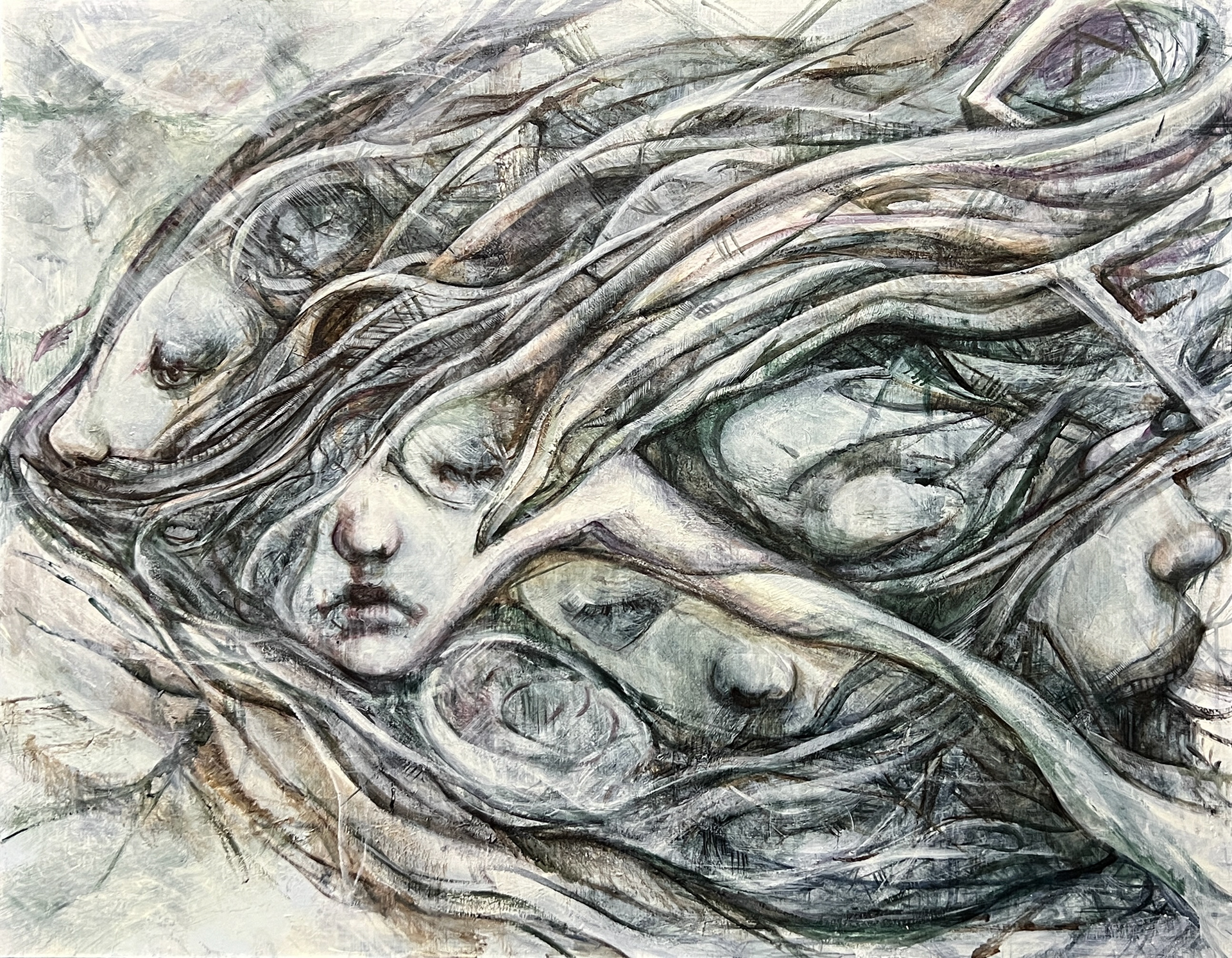 「great escape」 F50 油彩・アルキド樹脂