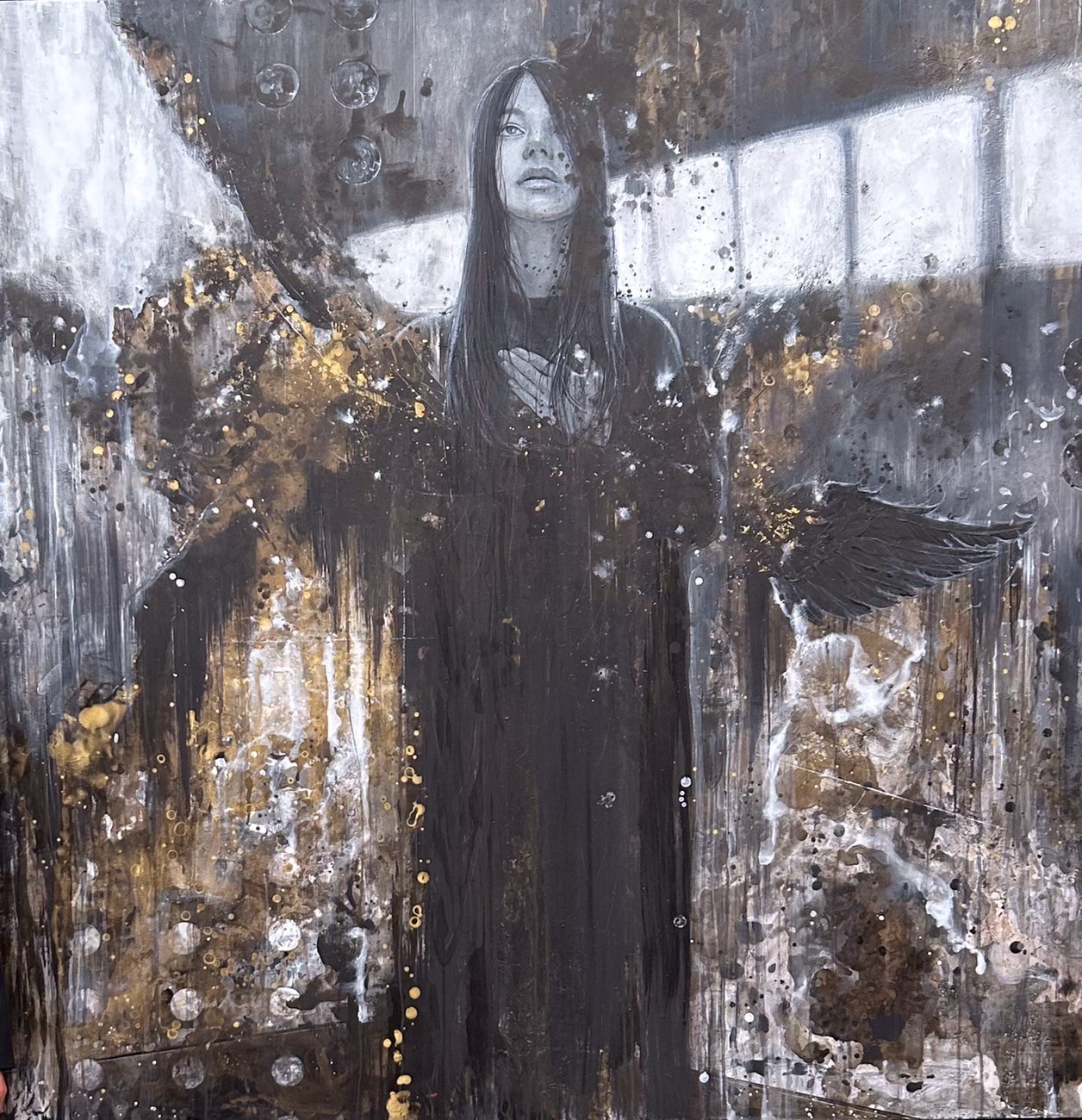 「つむぐ中で」S100　アクリル