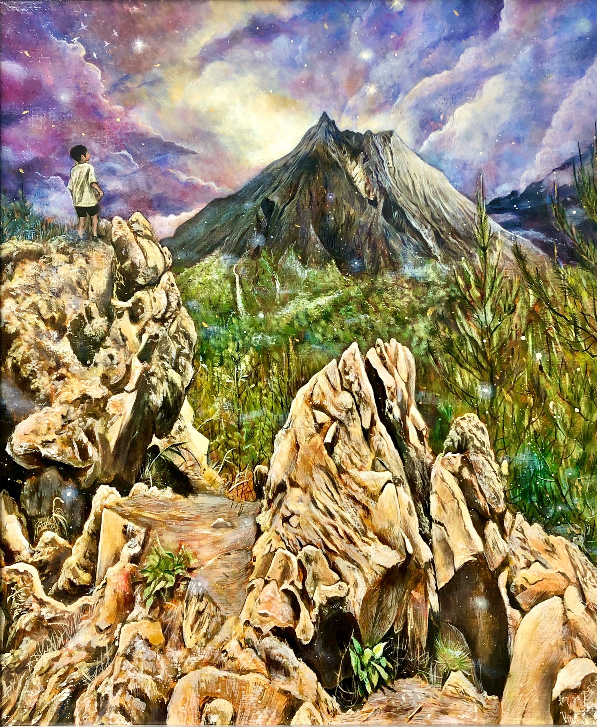 「麑藩名勝考」F20  画布／油彩・テンペラ