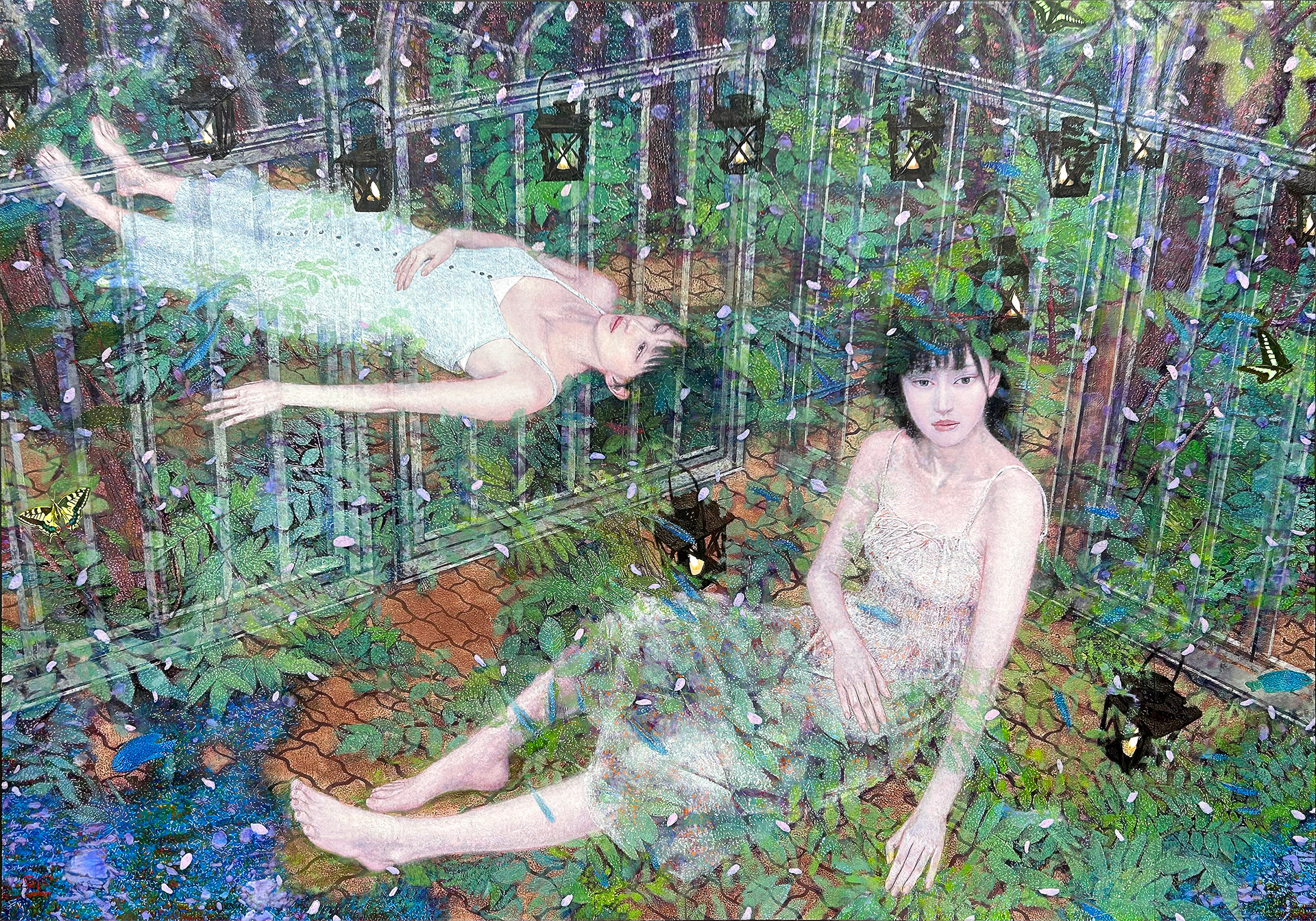 灯の彼方へ P200号　アクリル絵具・油絵具　2024年