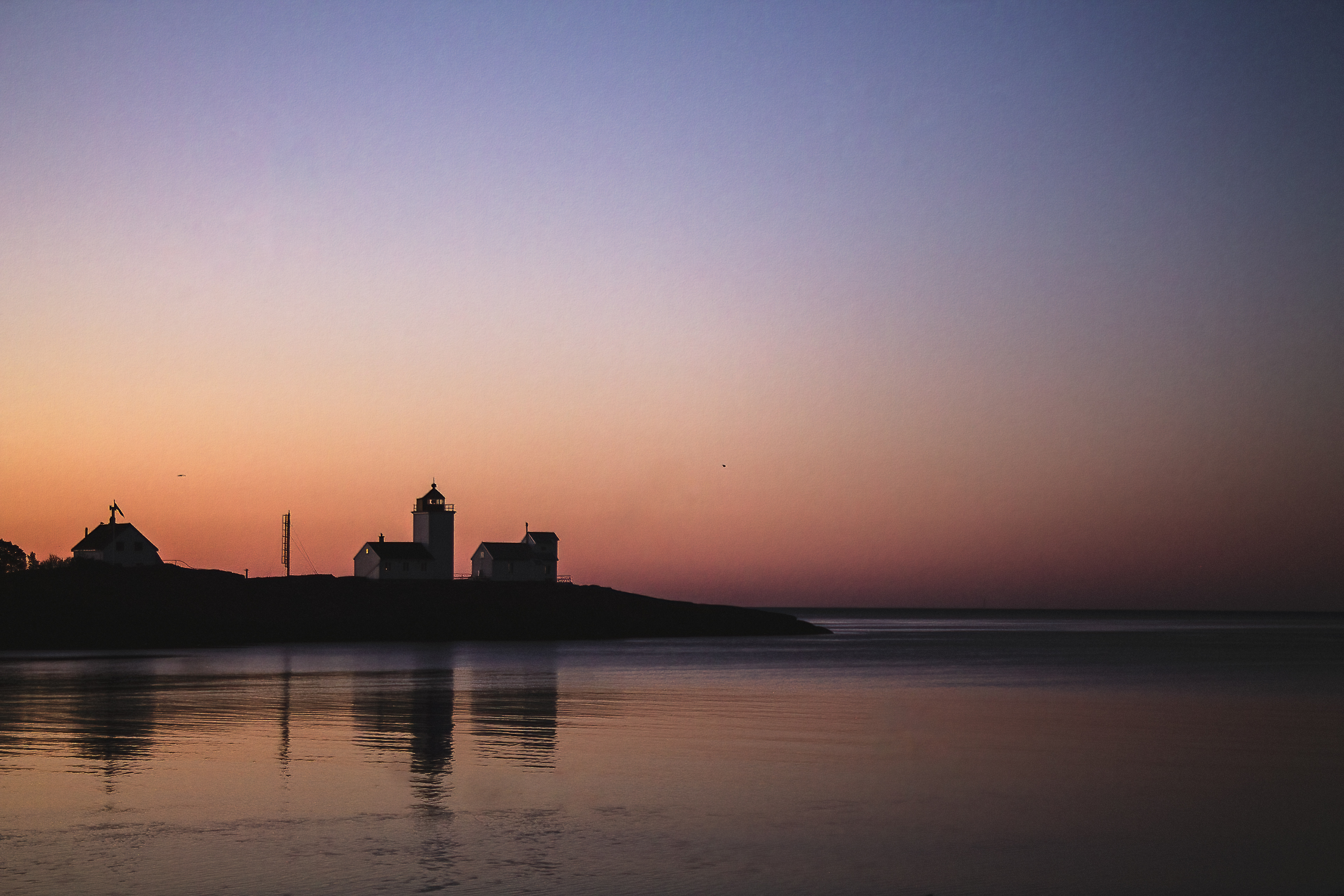 Sunset at Langesund lighthouse