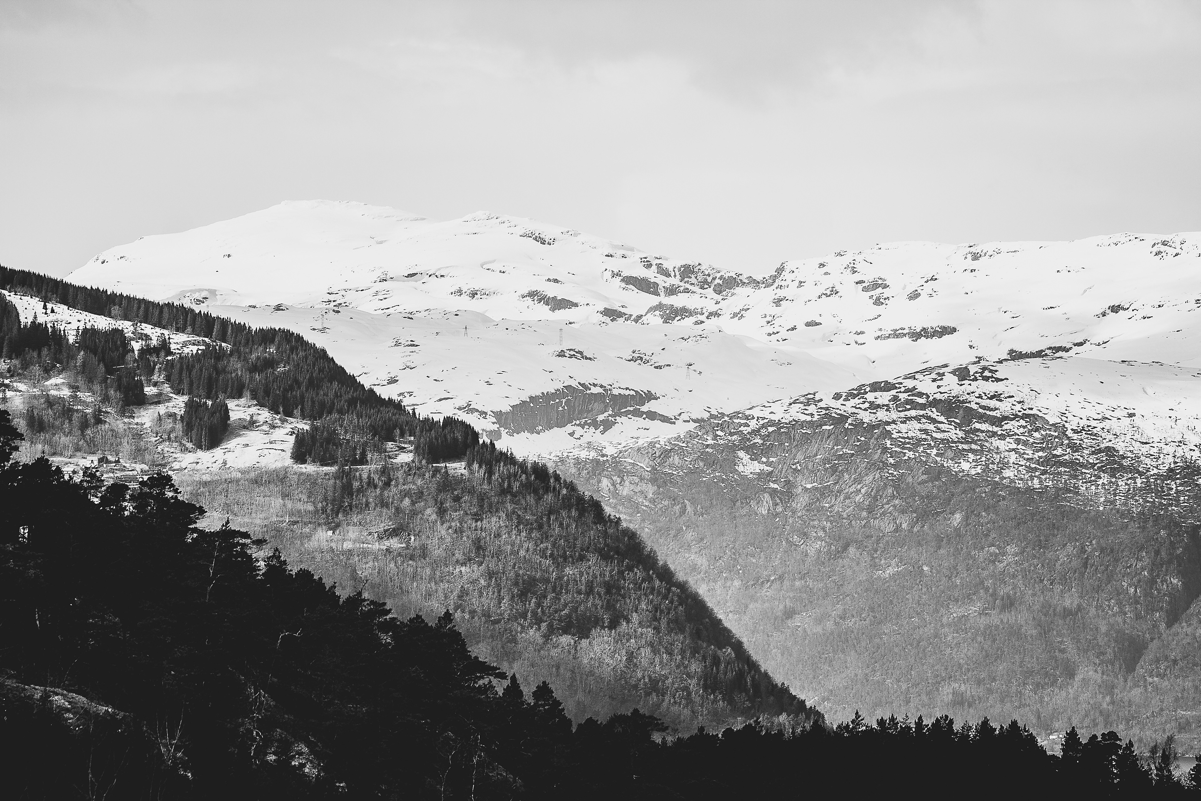 Mountains near Hardangervidda national park