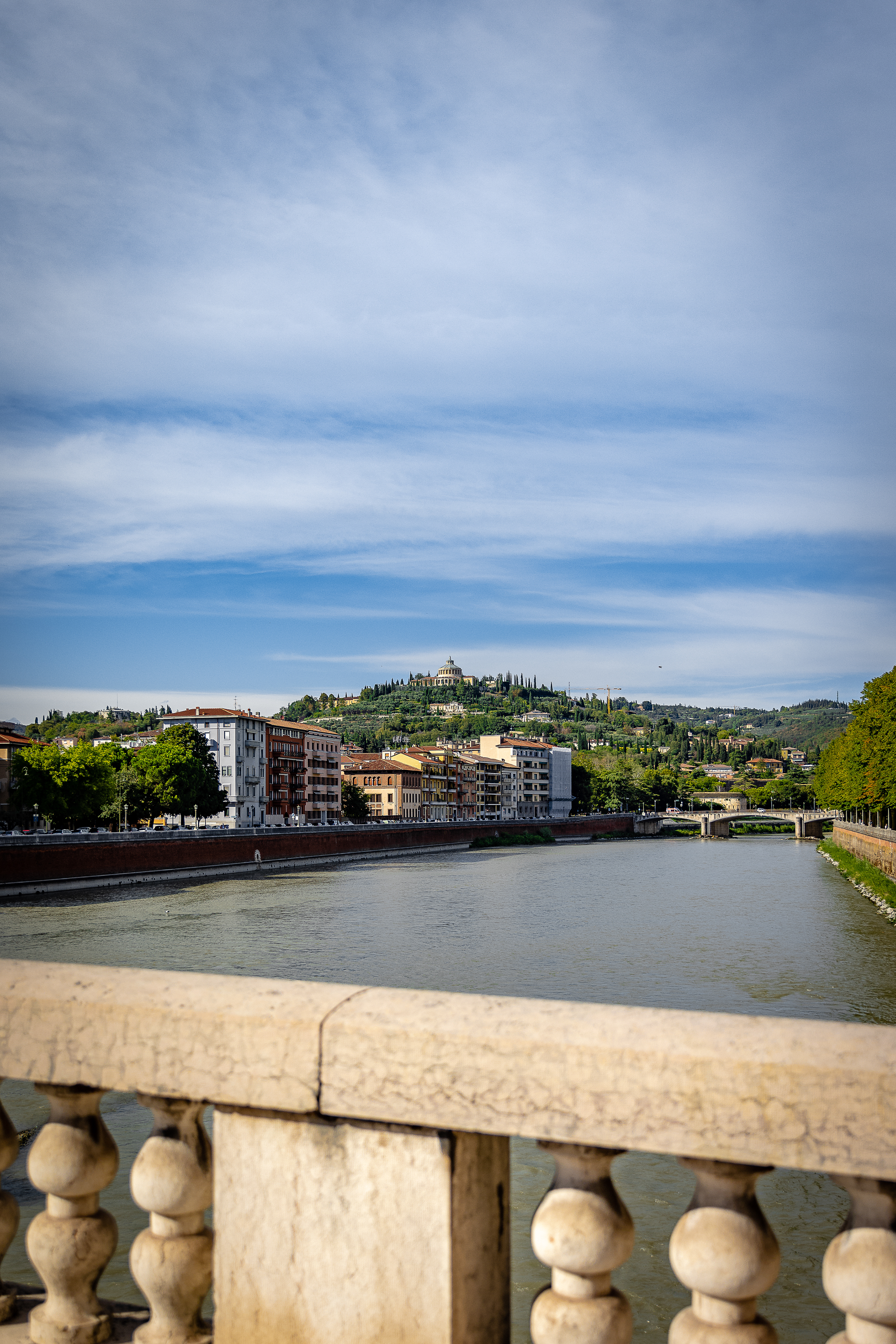 Sanctuary of Our Lady of Lourdes viewed from the Victory Bridge of Verona