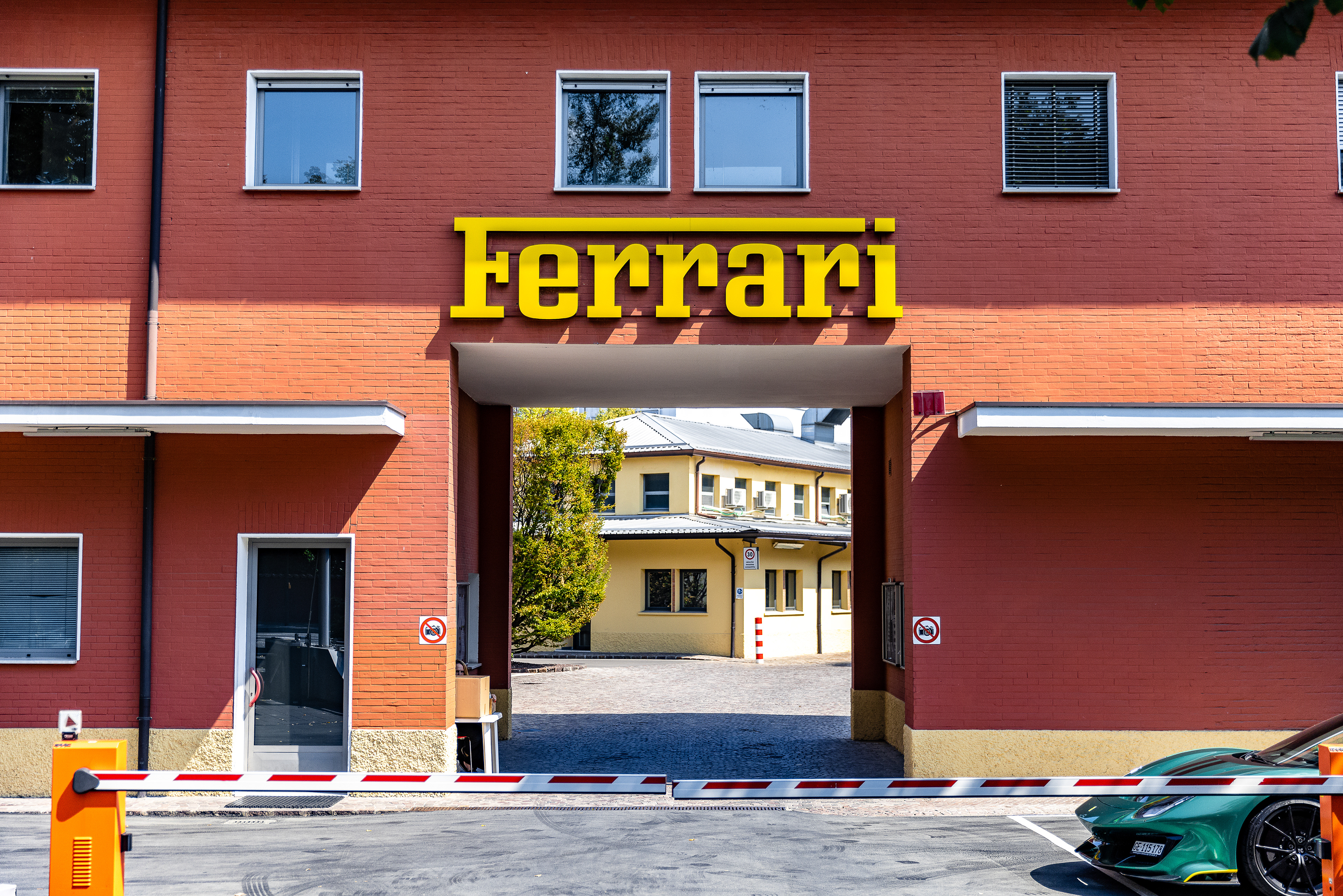 Front gate to the Ferrari factory