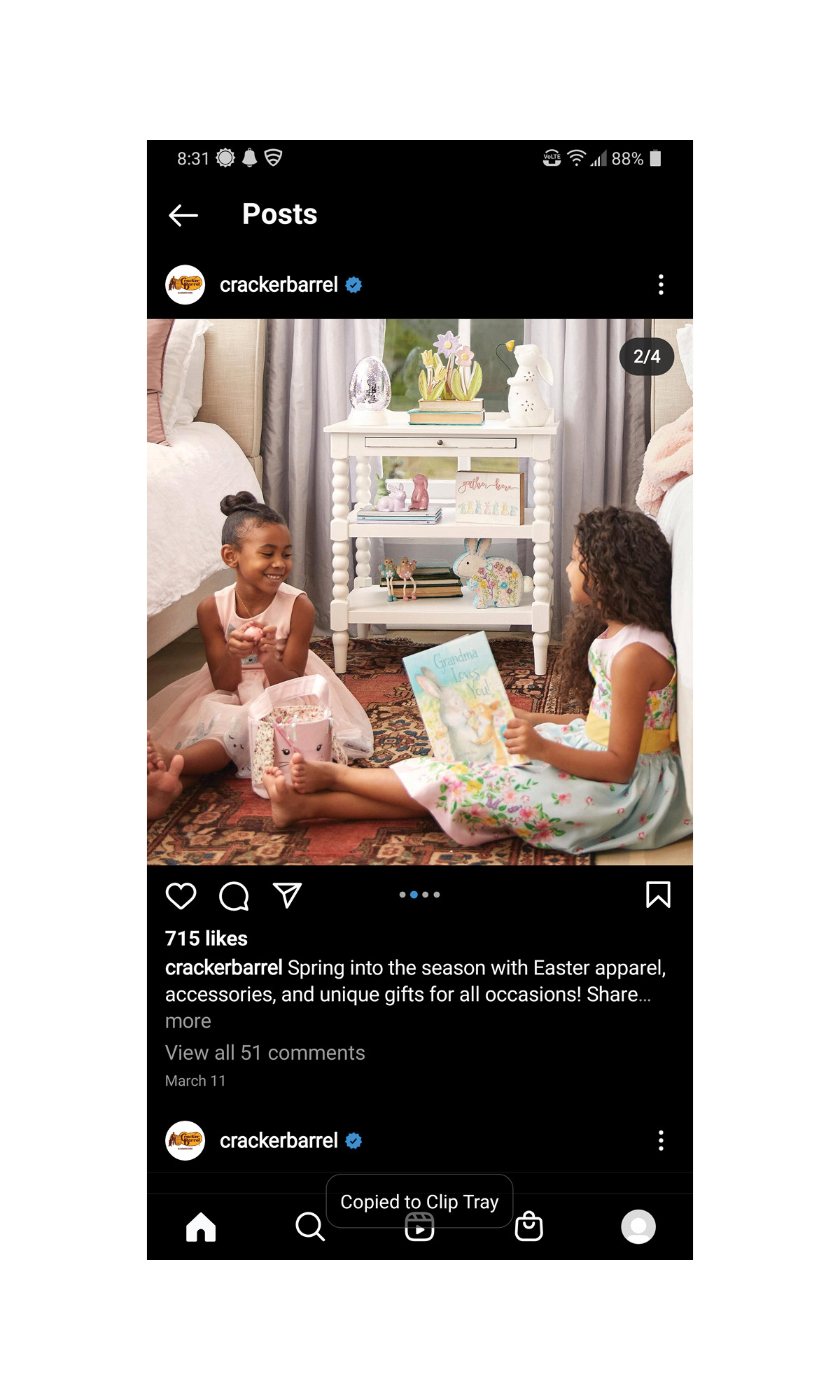 2 - Facebook and Instagram carousel for national retail campaign  © CBOCS Properties, Inc.