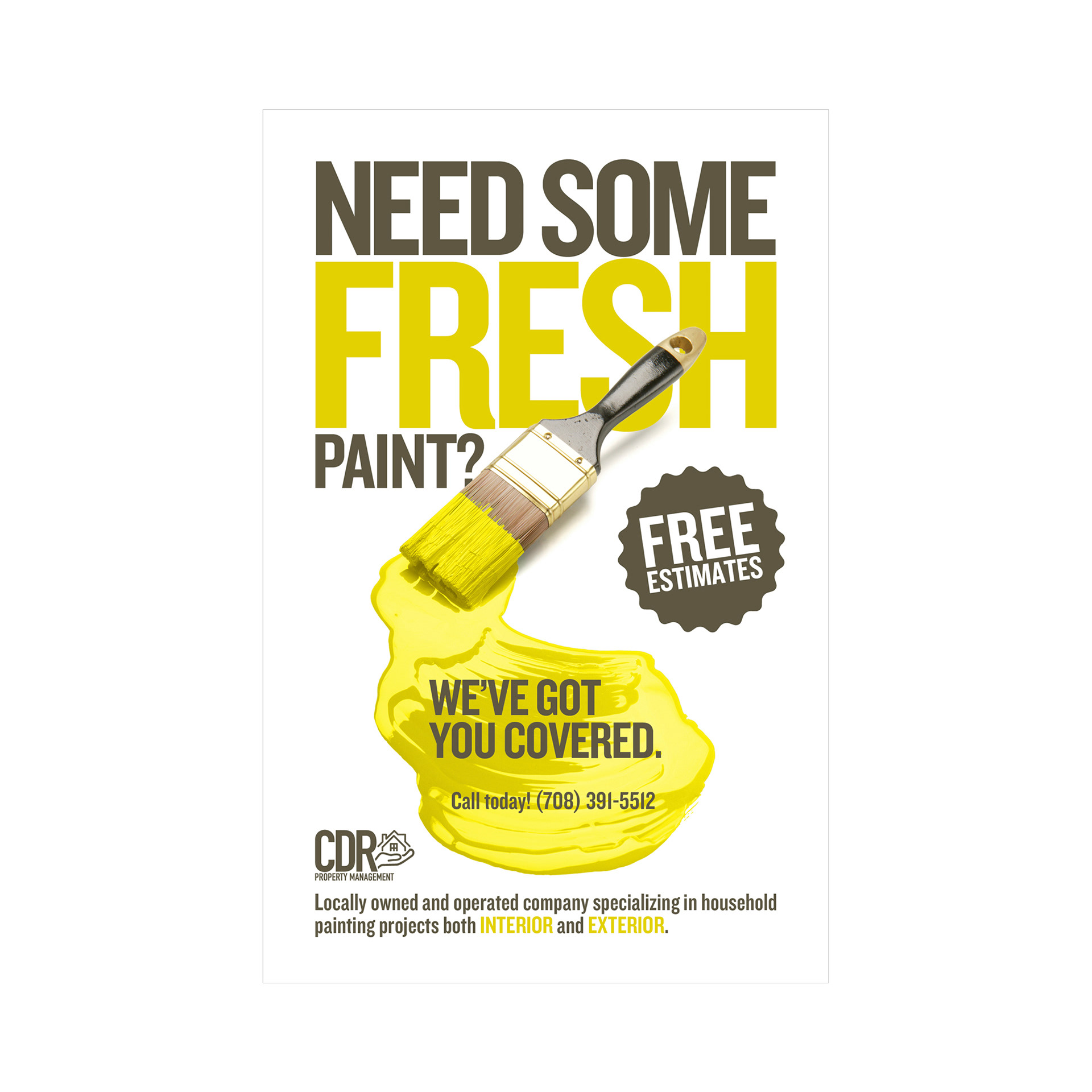 Flyer for small home improvement business