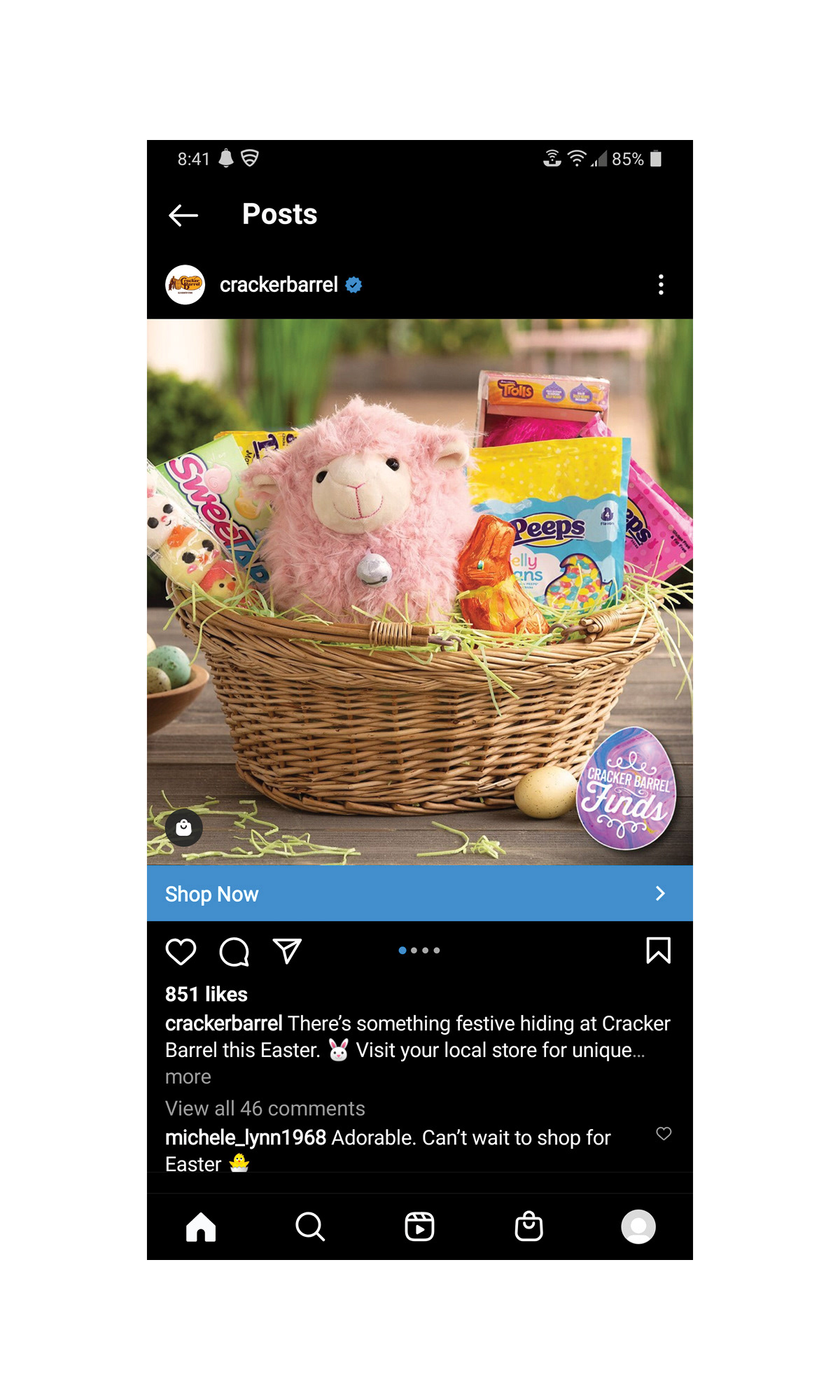 1 - Facebook and Instagram carousel for national retail campaign  © CBOCS Properties, Inc.