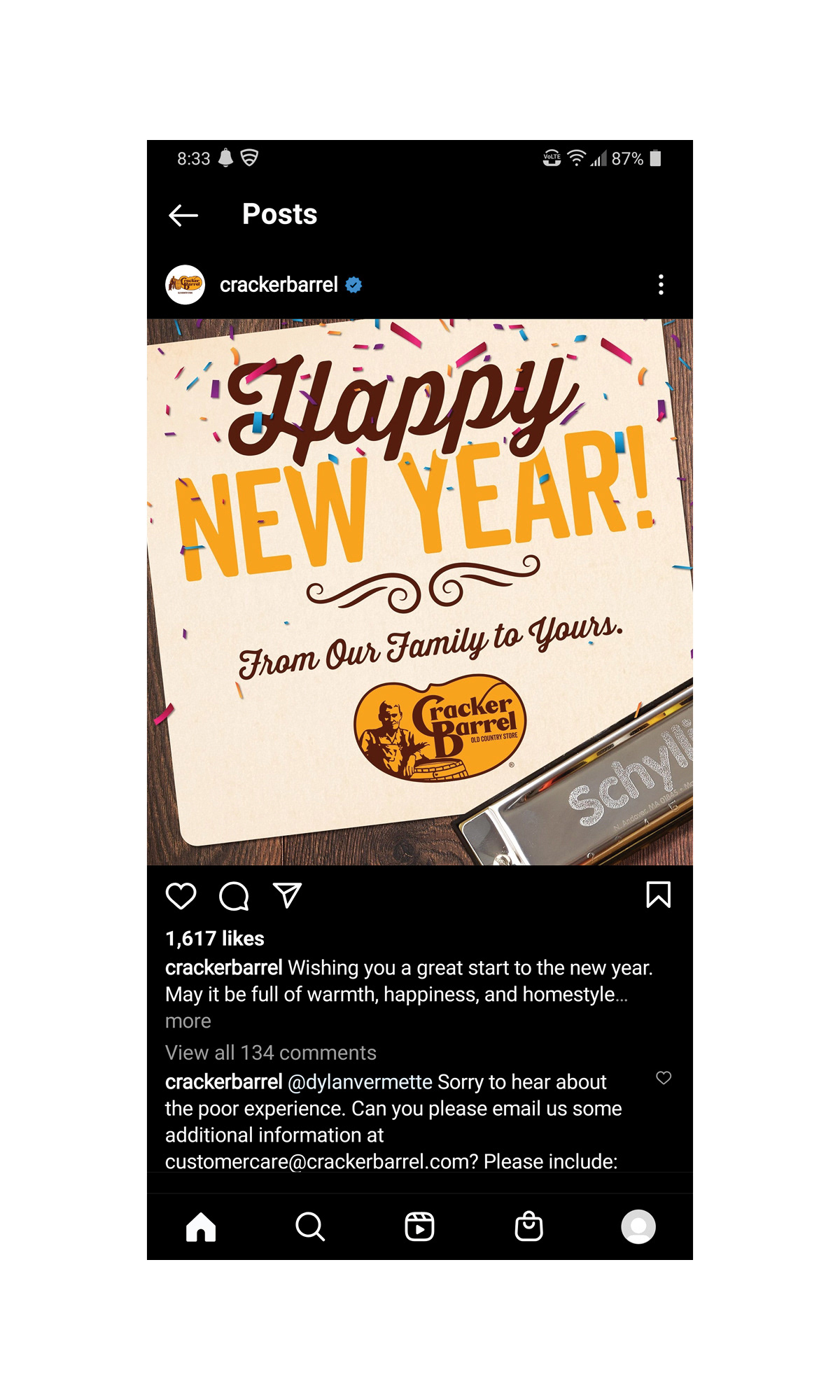 Facebook and Instagram in-feed for brand awareness  © CBOCS Properties, Inc.