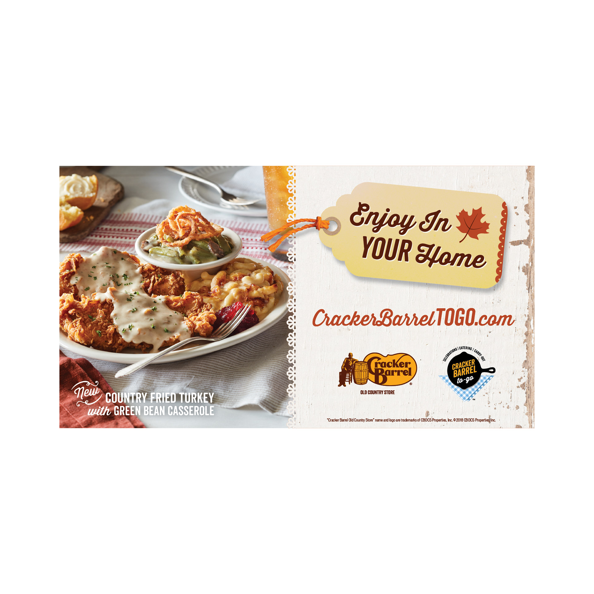 Local store marketing © CBOCS Properties, Inc.