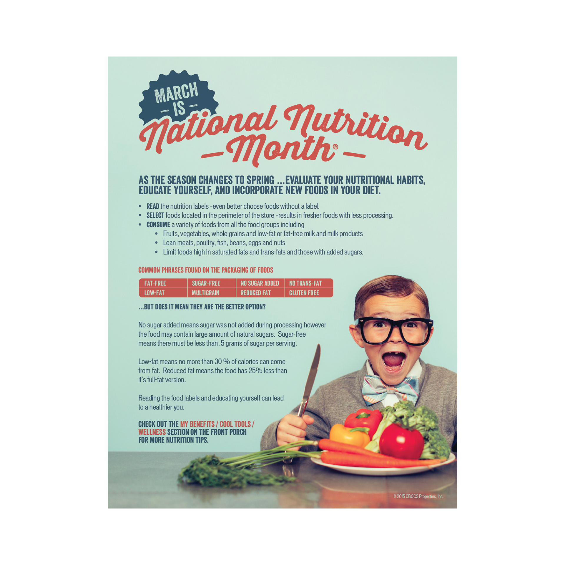 Employee awareness poster © CBOCS Properties, Inc.