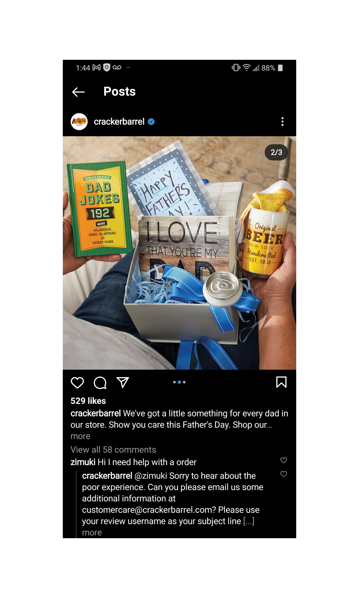 2 - Facebook and Instagram carousel for national retail campaign  © CBOCS Properties, Inc.