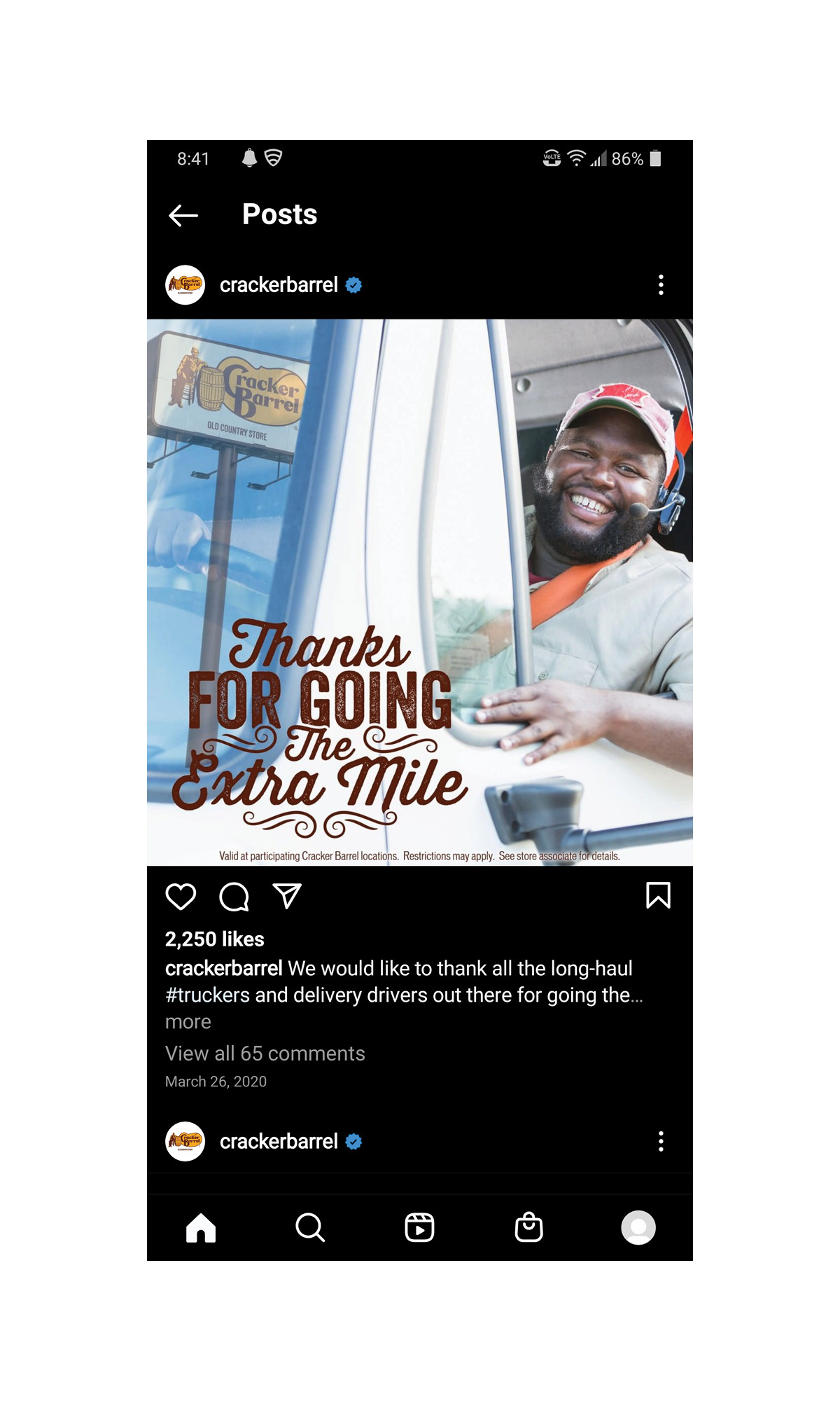 Facebook and Instagram in-feed for brand awareness  © CBOCS Properties, Inc.