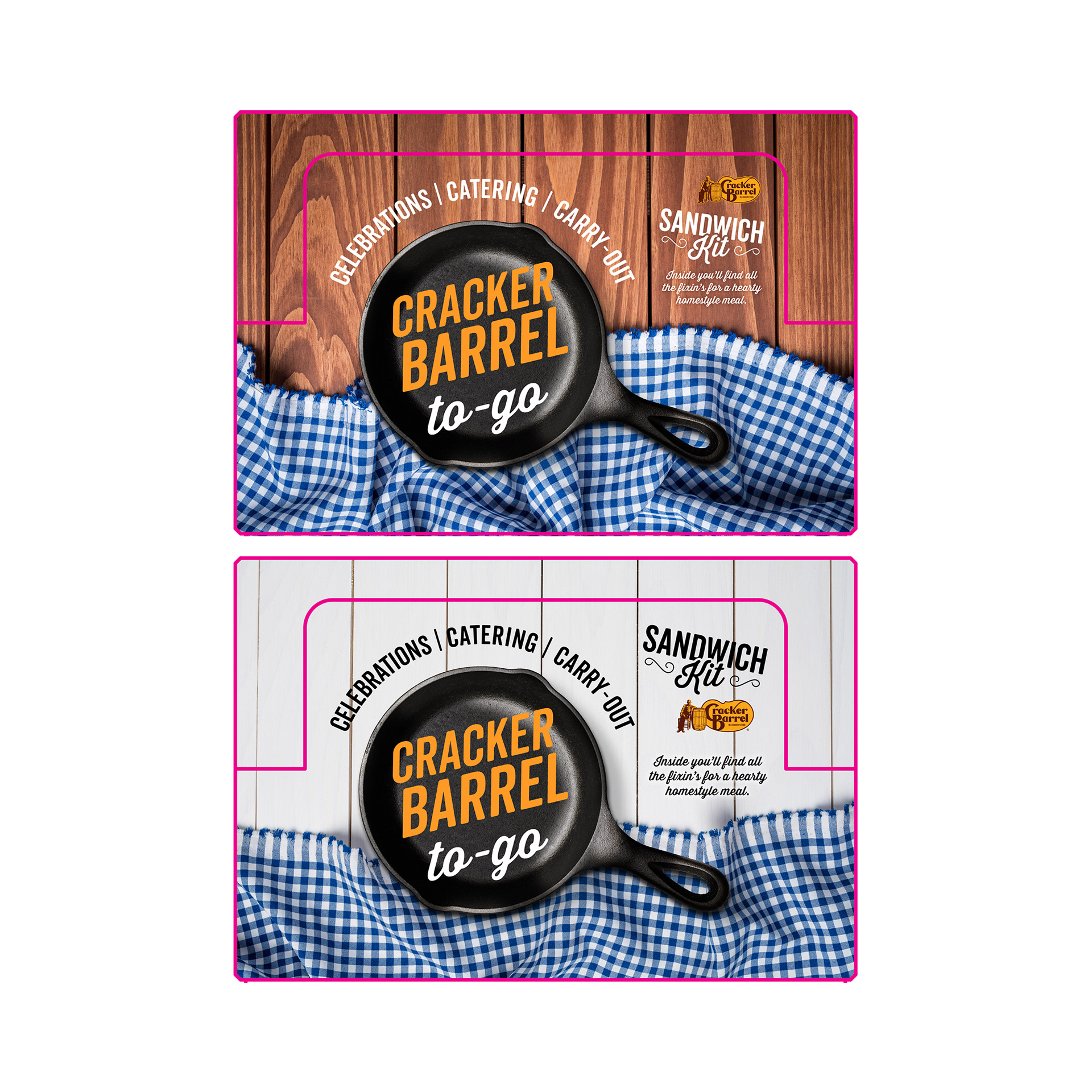 Large packaging concept for delivery/carry-out initiative © CBOCS Properties, Inc.