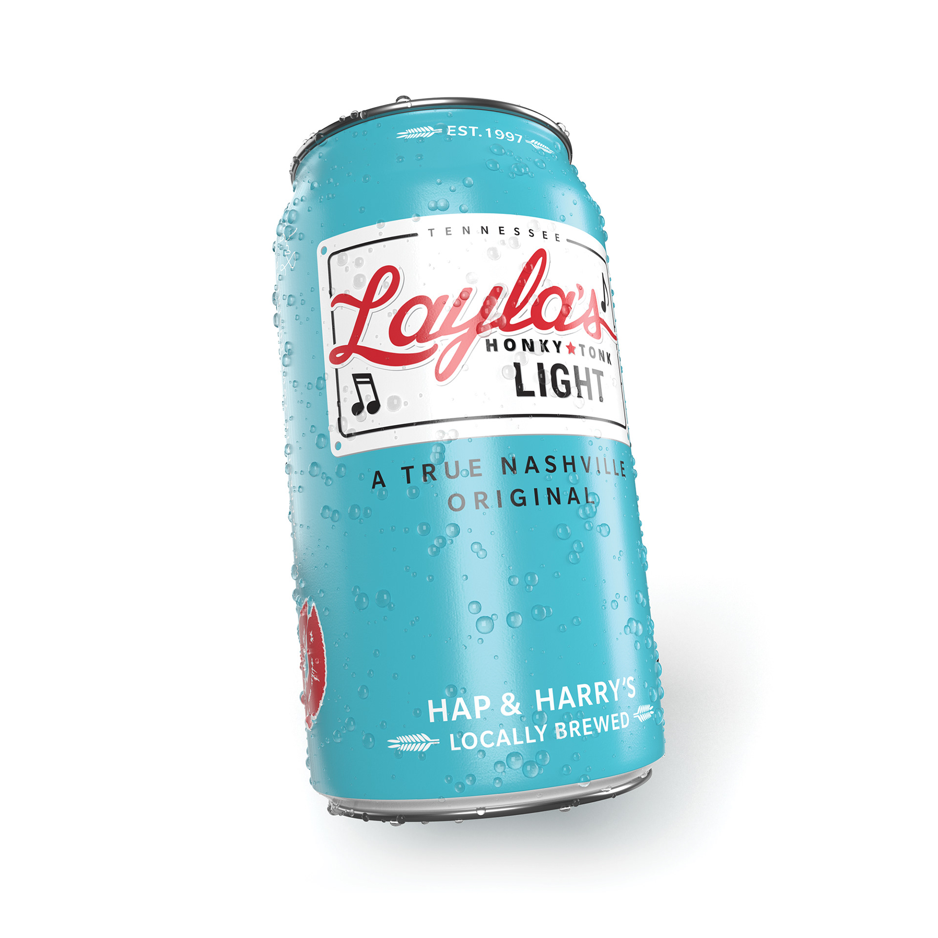 Label design for Nashville honky-tonk signature beer © DDD, Inc.