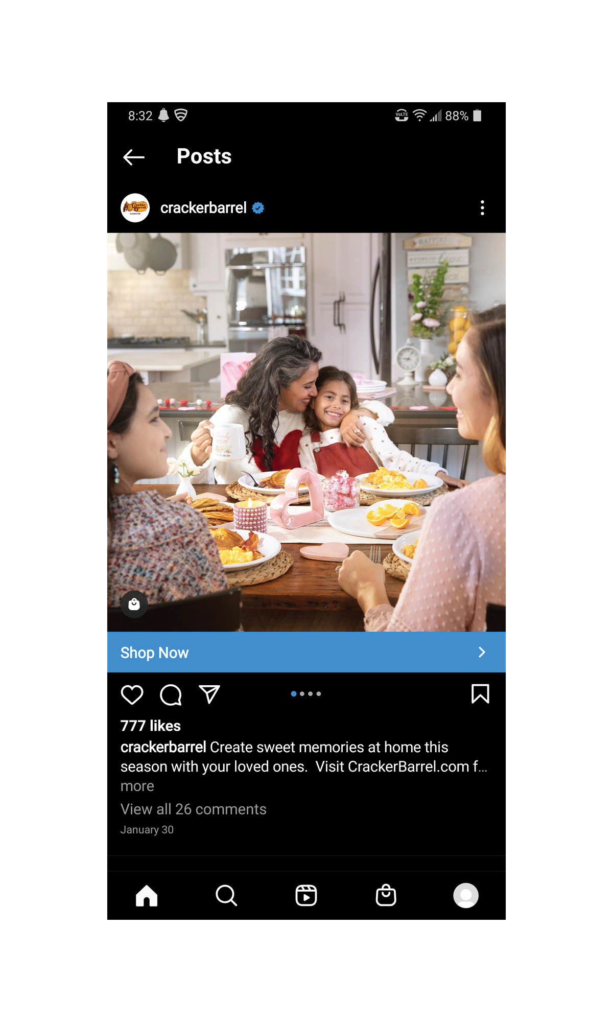 1 - Facebook and Instagram carousel for national retail campaign  © CBOCS Properties, Inc.