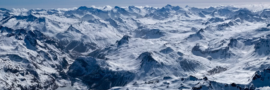 Val d'Isère vu des Arcs