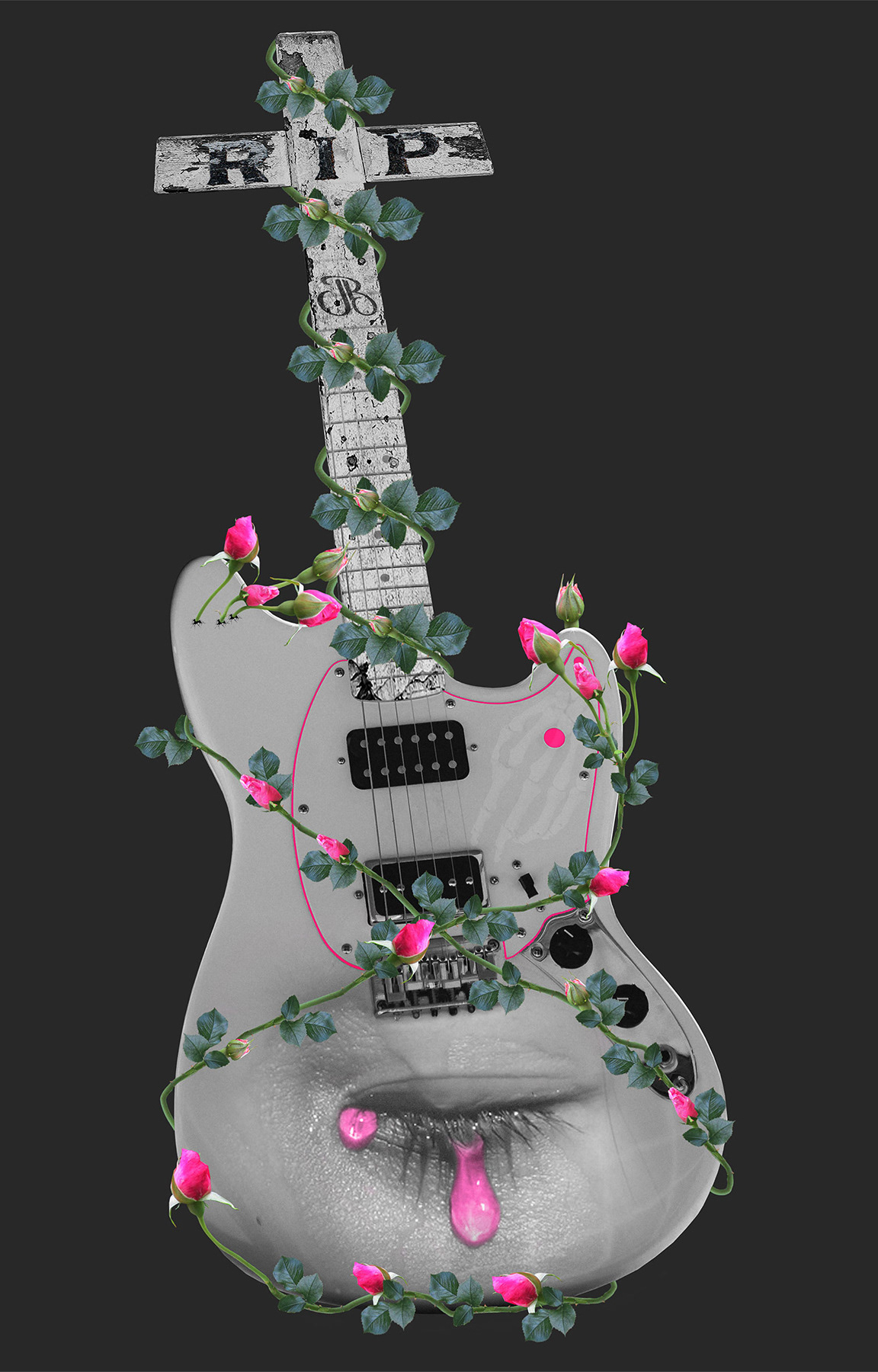 Image created in Photoshop using multiple images, blending and masking