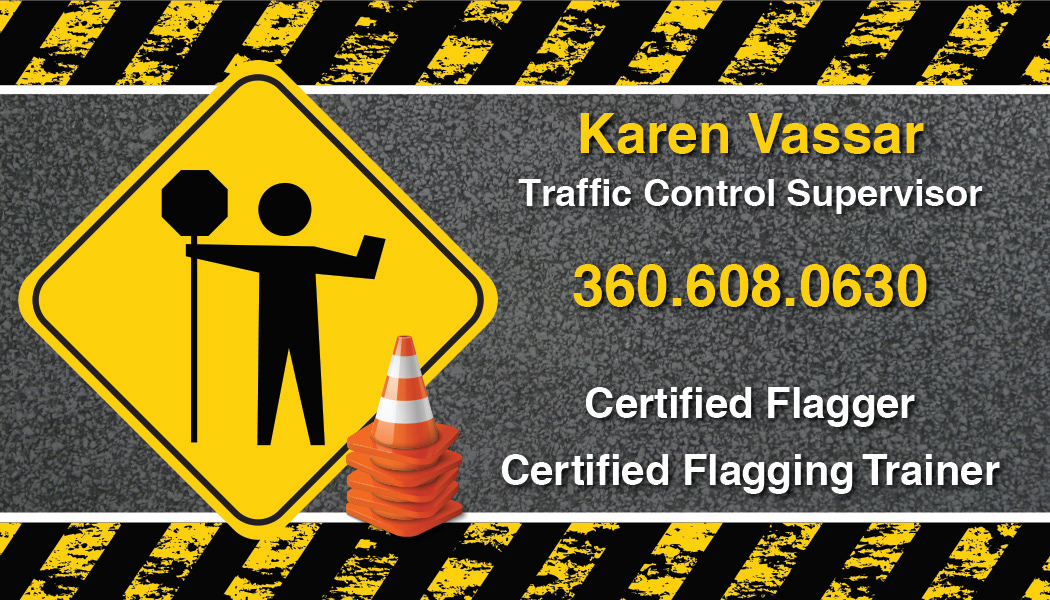 Business cards created in Illustrator