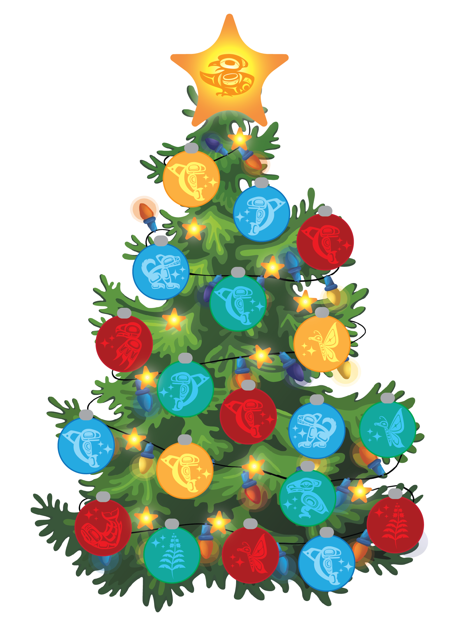 Christmas Card Graphic for Kitsumkalum Headstart