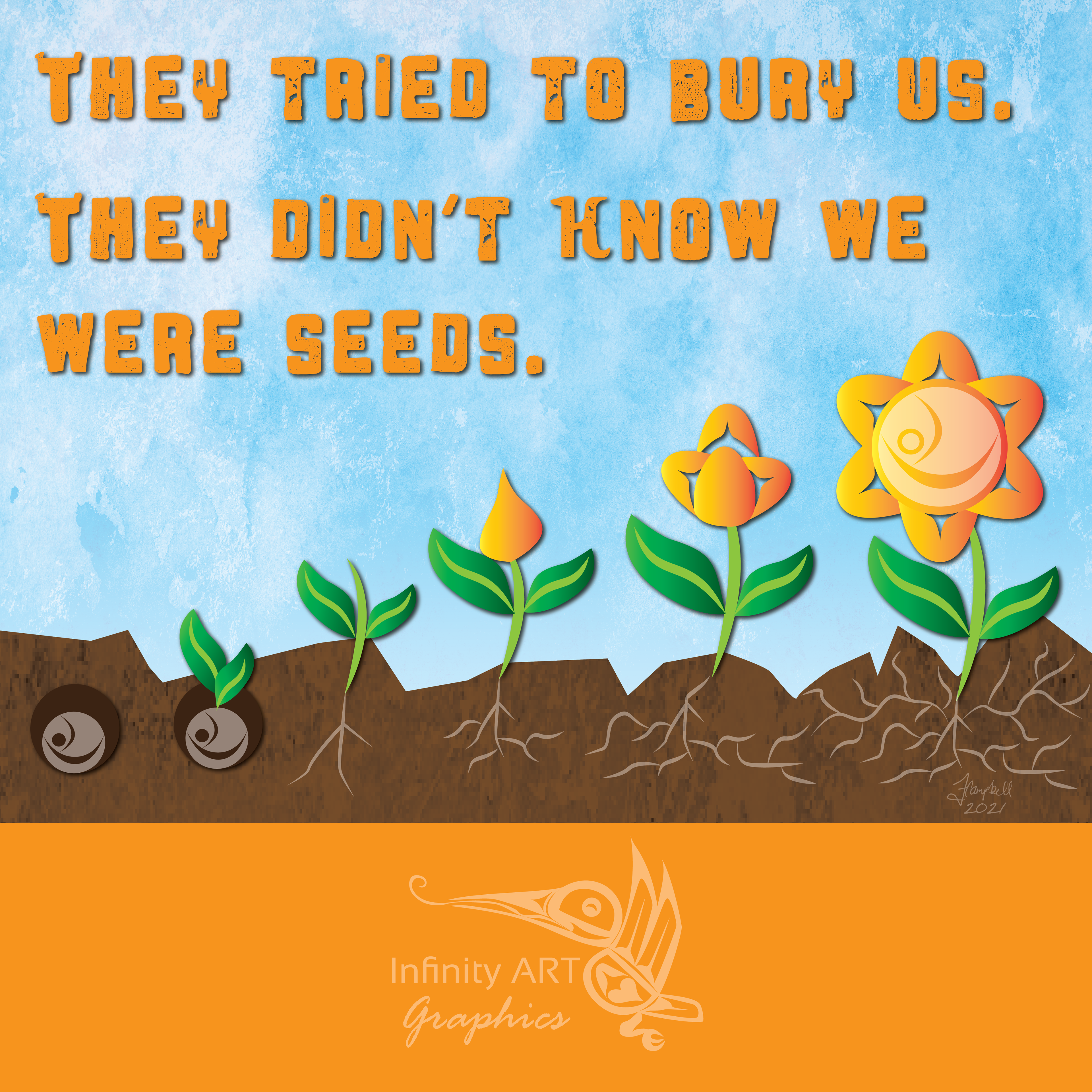 Graphic Art - Honouring Residential School Survivors and Descendents