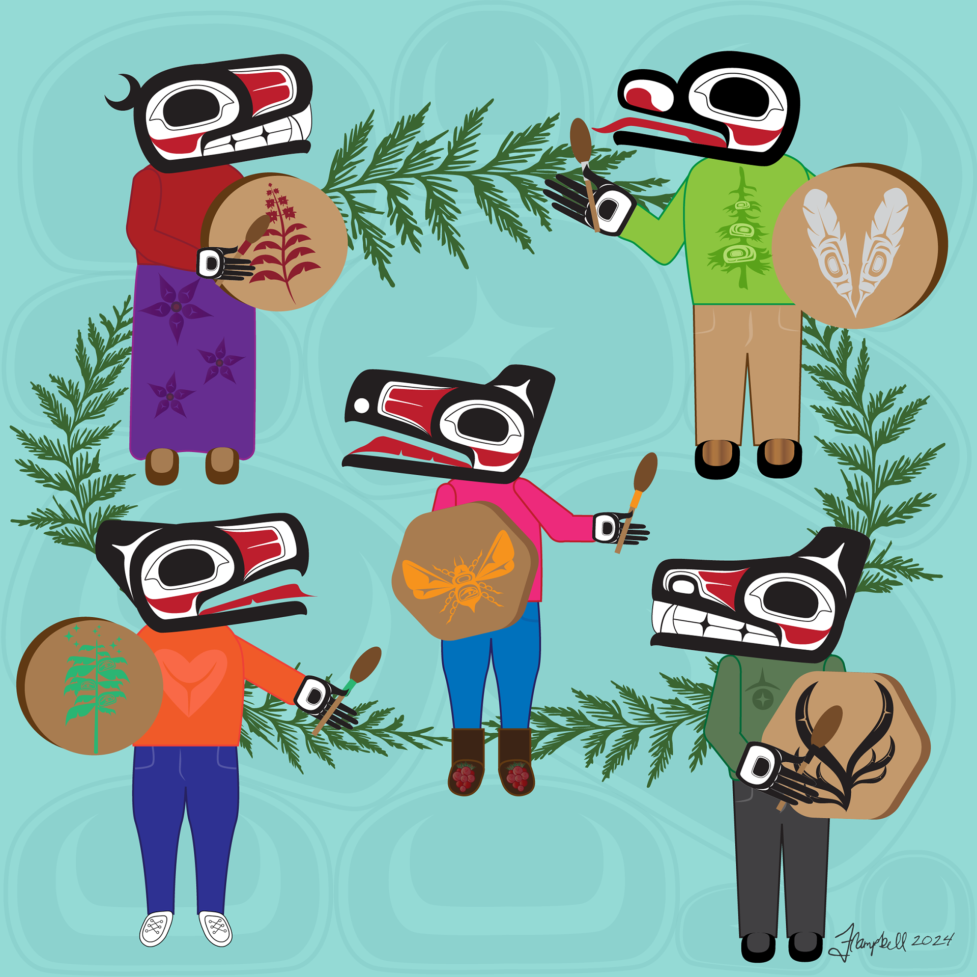 Cousins Illustration