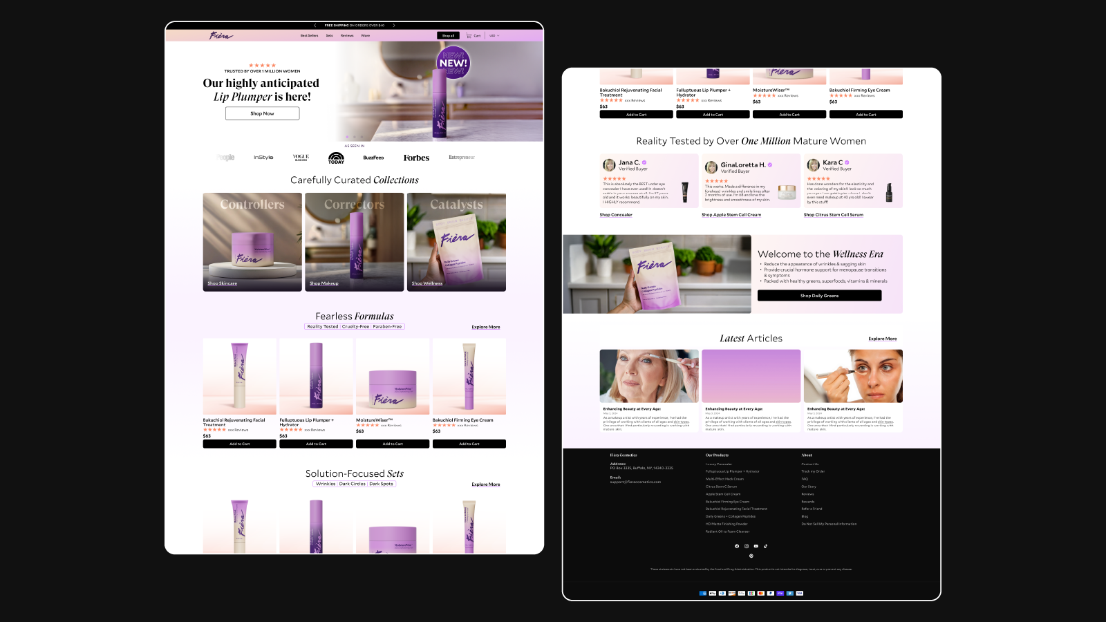 Visual Alignment Ux Design Tyler Shapira-Design Portfolio . - Fièra Cosmetics