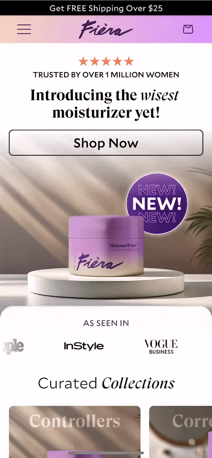 Visual Alignment Ux Design Tyler Shapira-Design Portfolio . - Fièra Cosmetics