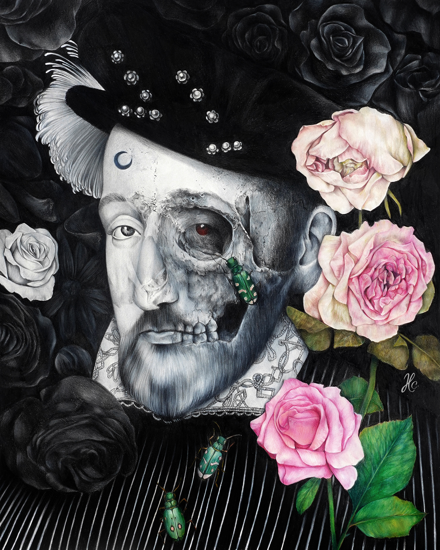 DONEC TOTUM IMPLEAT ORBEM - Colored Pencil on Paper - 50cm x40cm - 2022