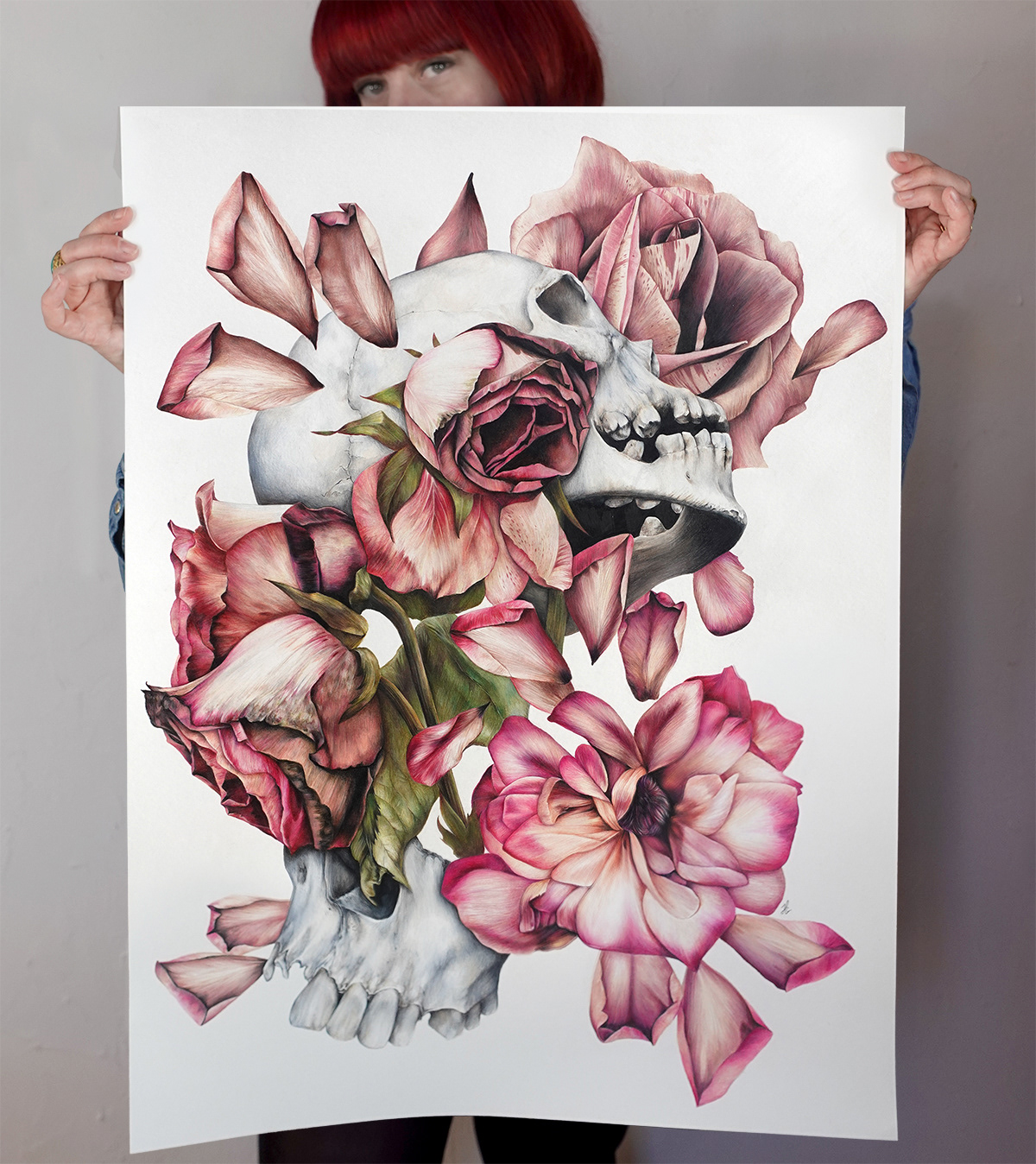 Heaven/Hurricane Crayons de Couleurs sur Papier 56cm x 72cm