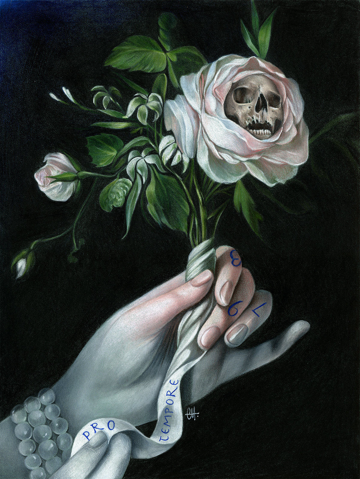 PRO TEMPORE - Pastel and Colored Pencil on Pastelmat Paper - 30cm x 40cm - 2020