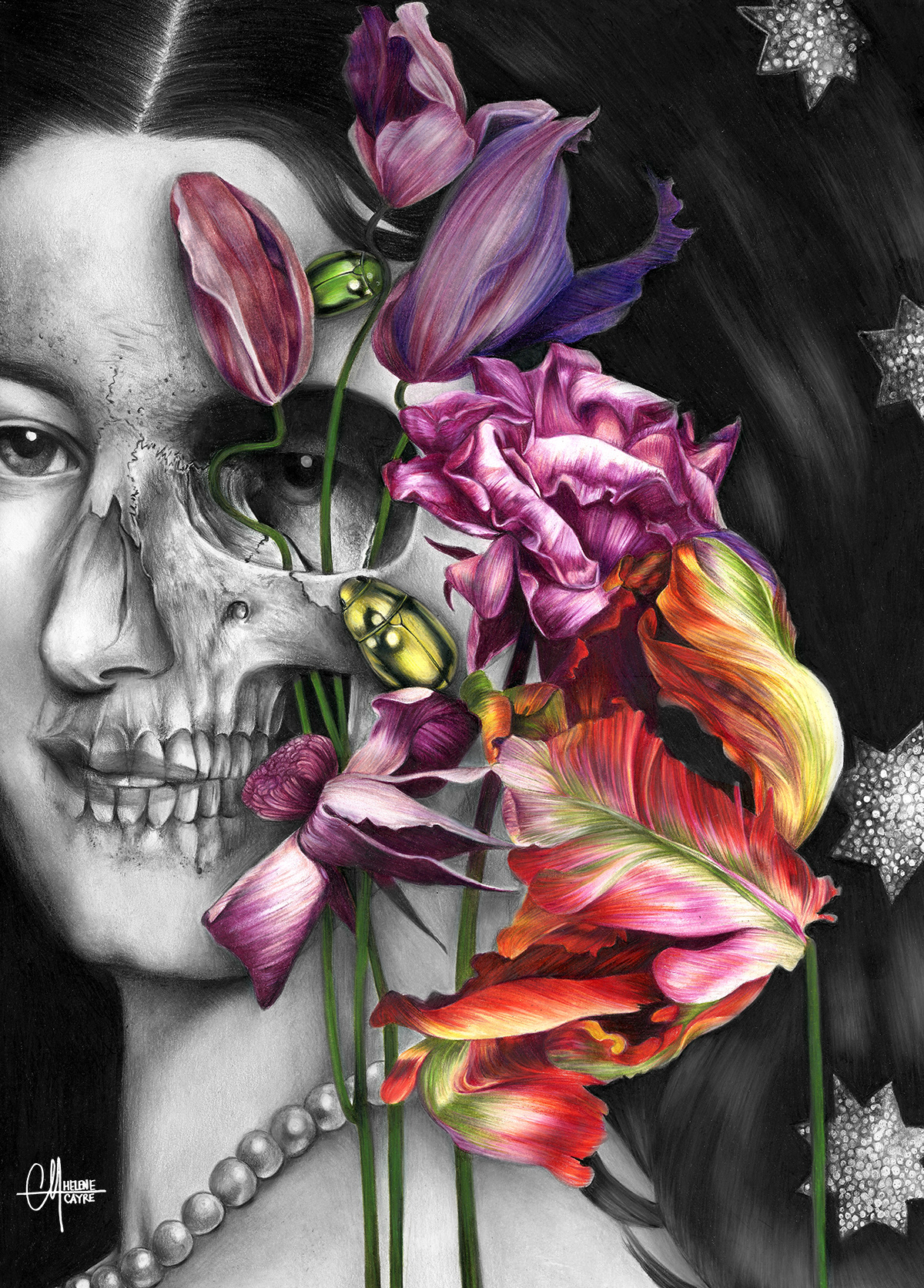 ERZEBETH - Colored Pencil on Paper- 30cm x 40cm - 2020