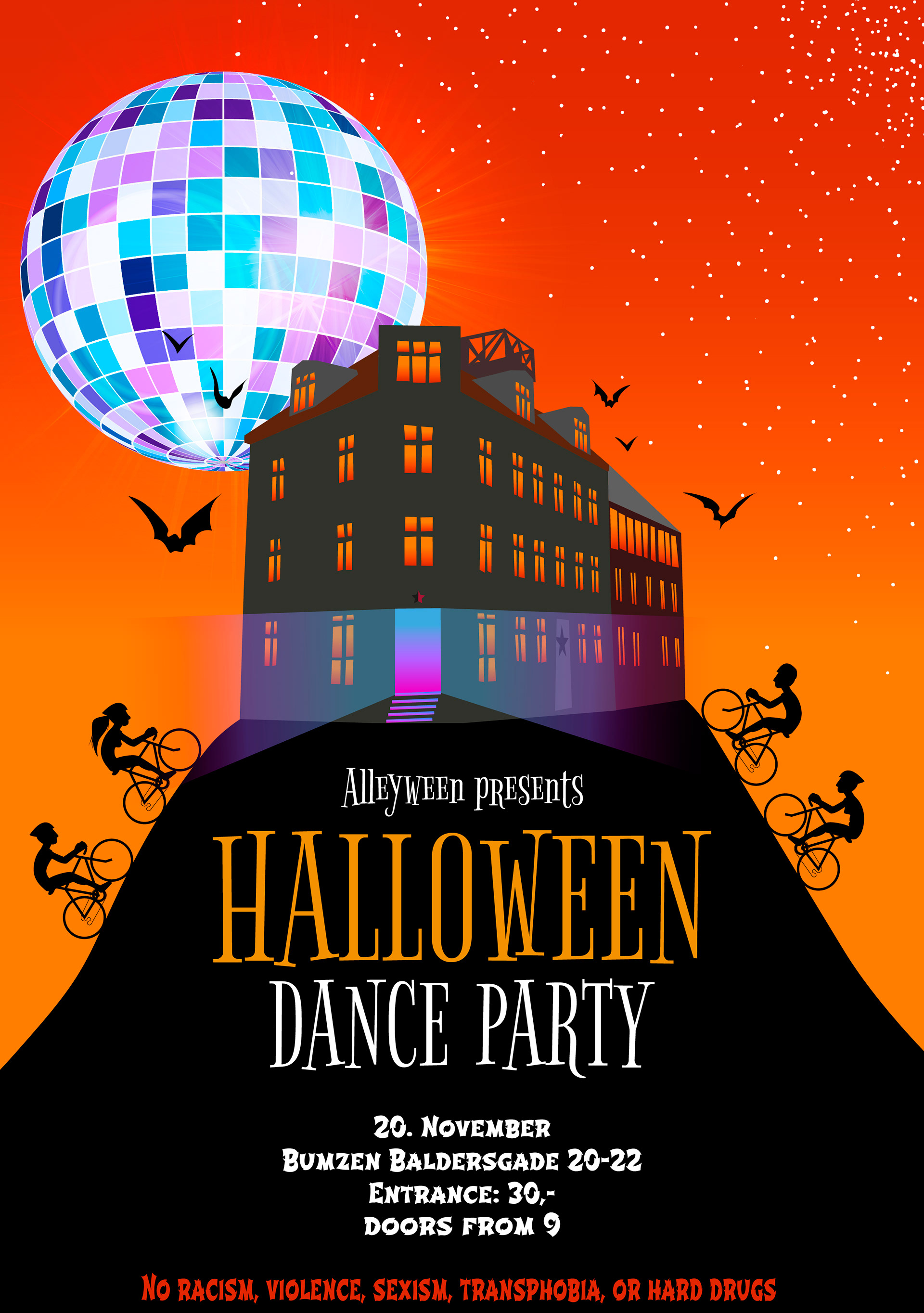 HALLOWEEN-POSTER FOR BICYCLE FOUNDATION