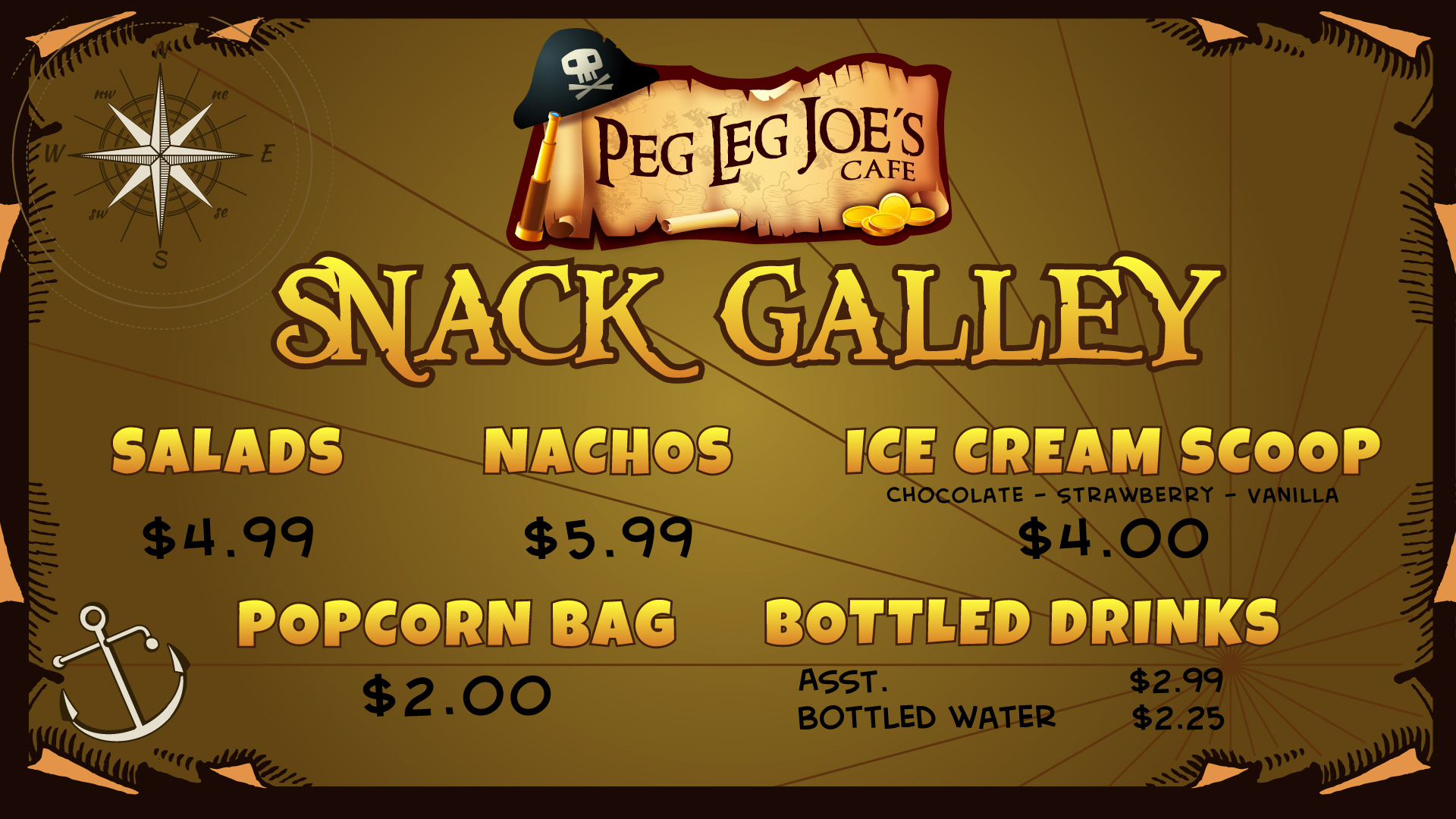 Menu board display