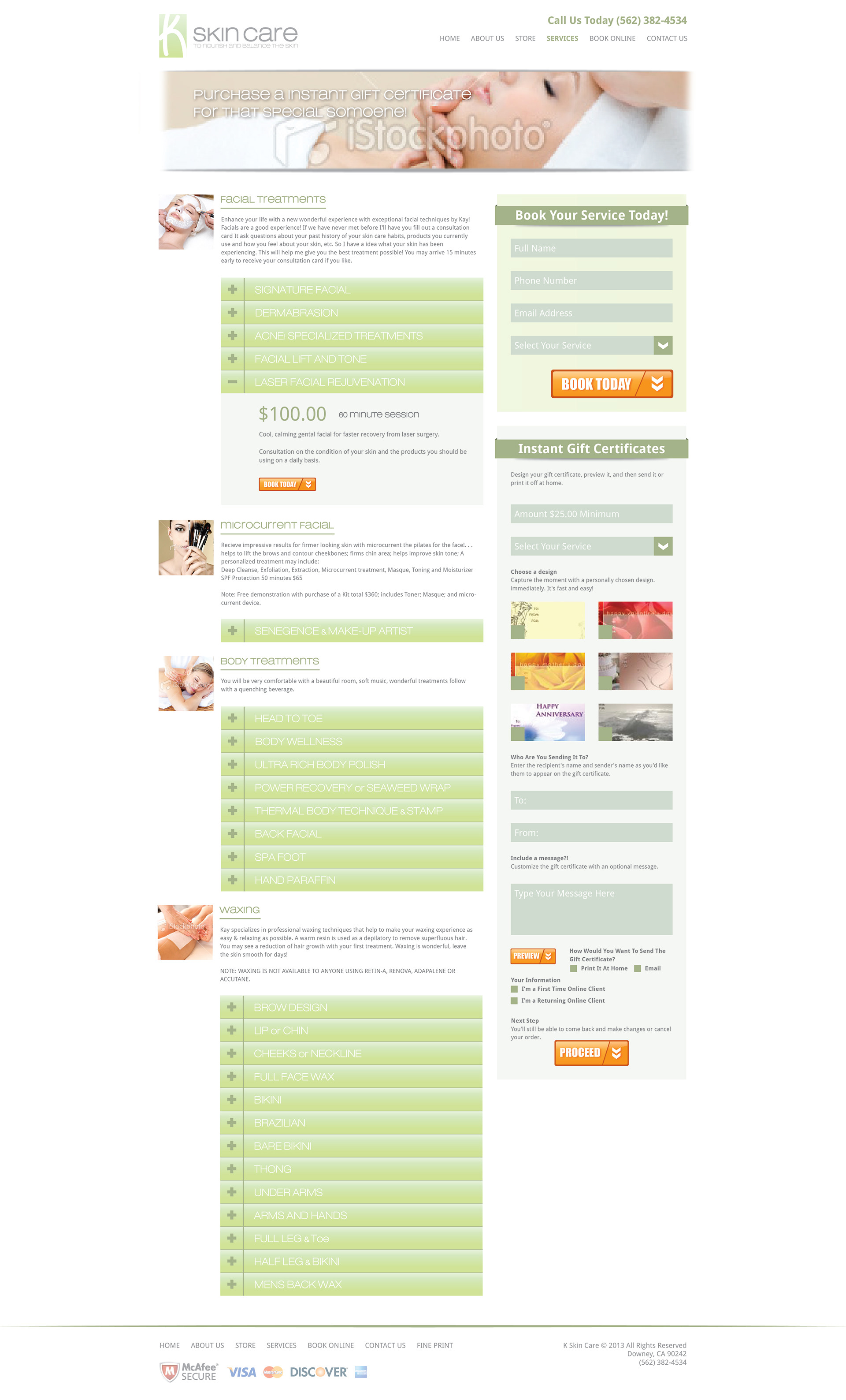 Services Page