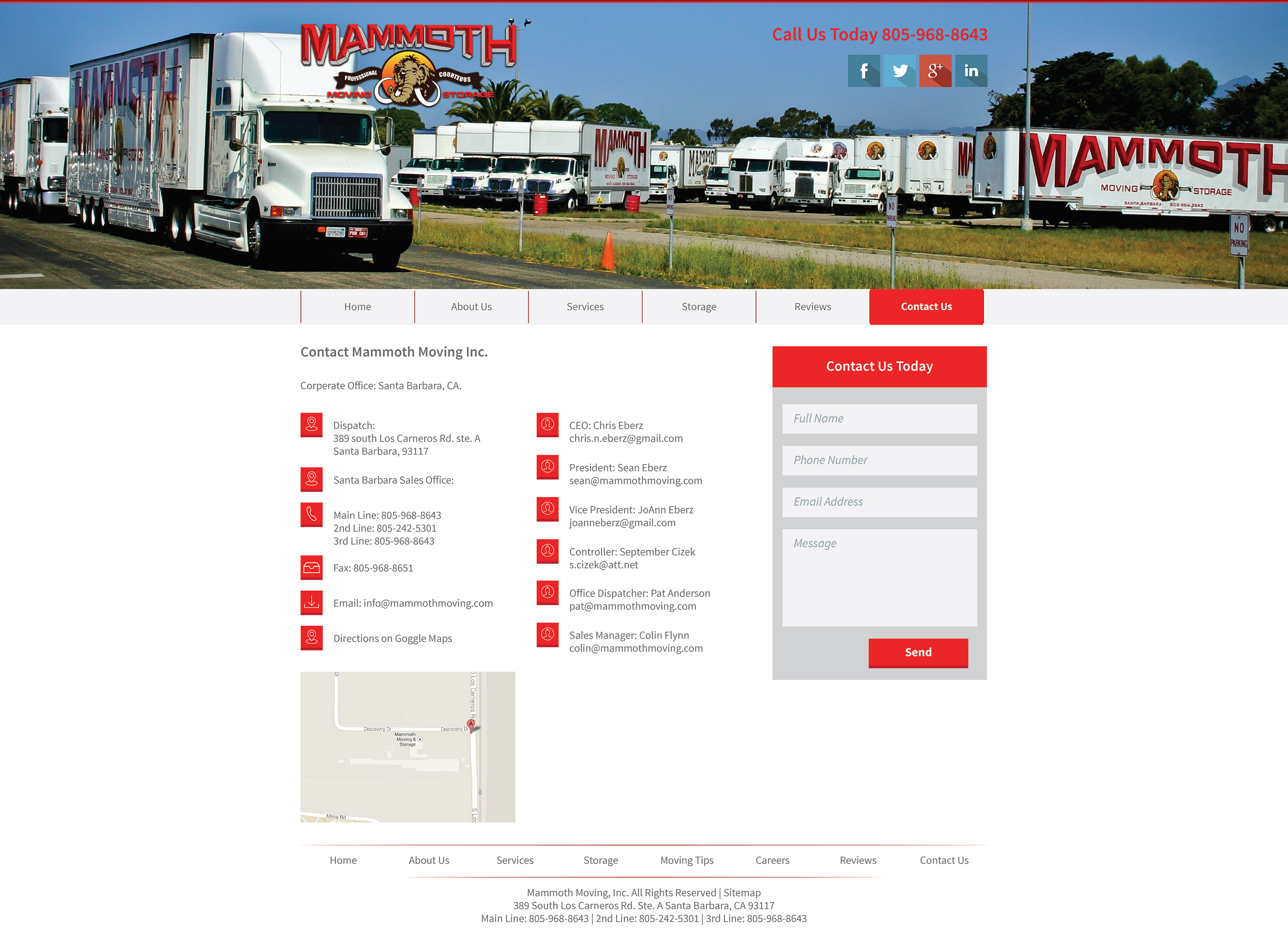 Contact Us Page