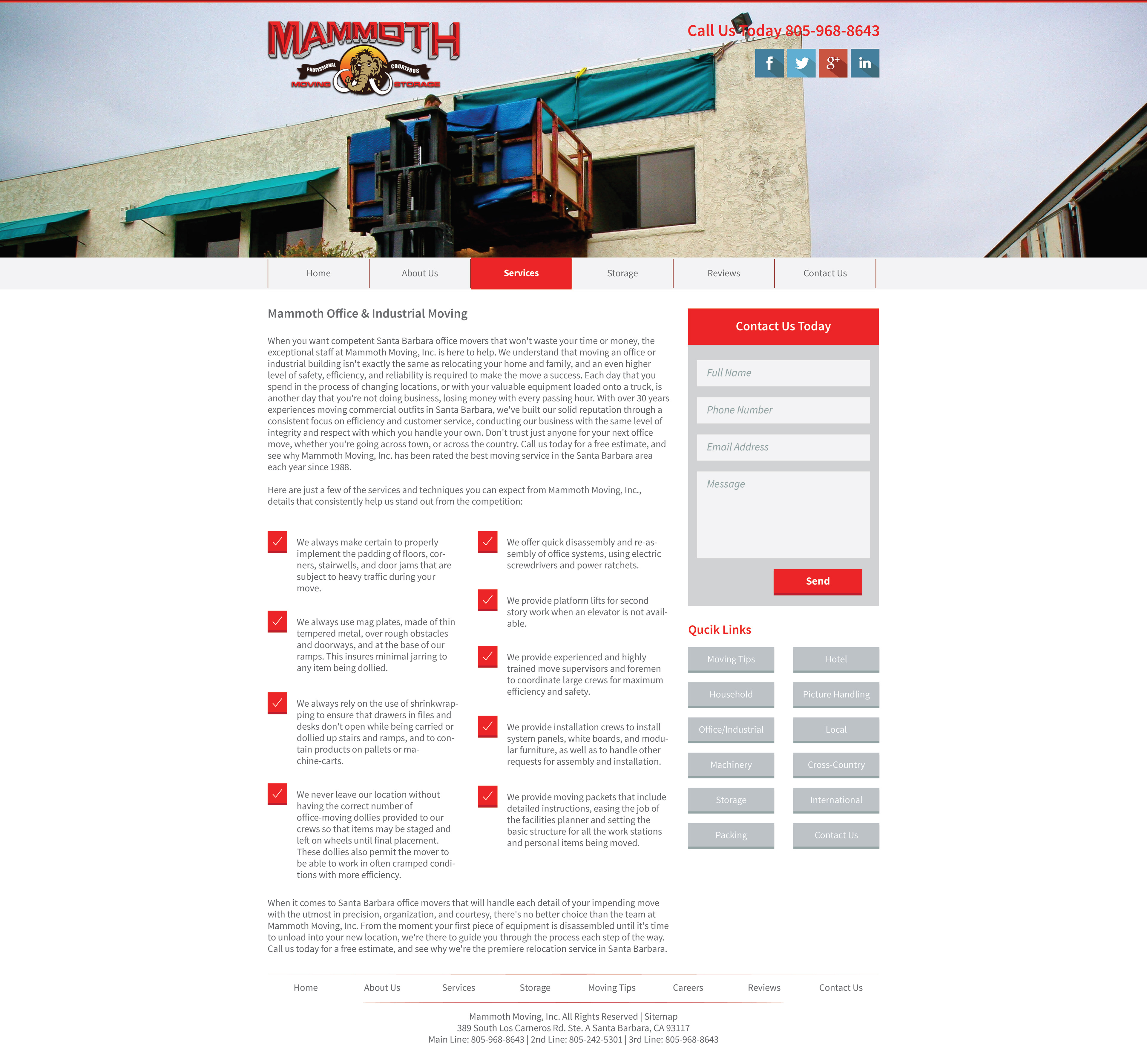 Services Page