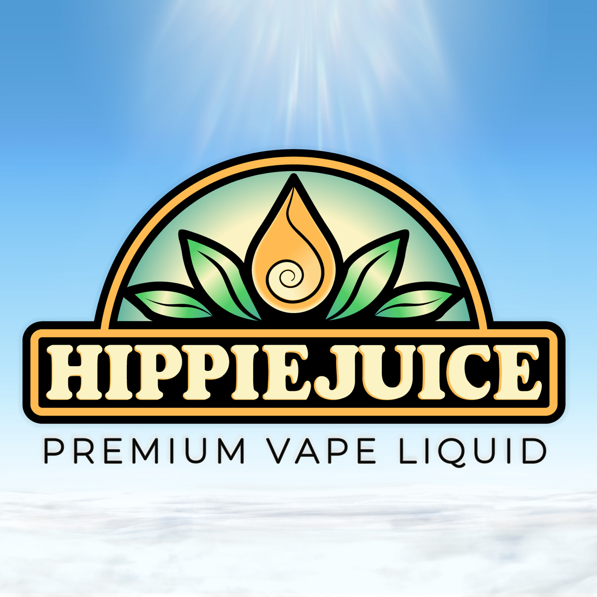 Hippie Juice brand  logo design by freelance illustrator and designer Ace Harman