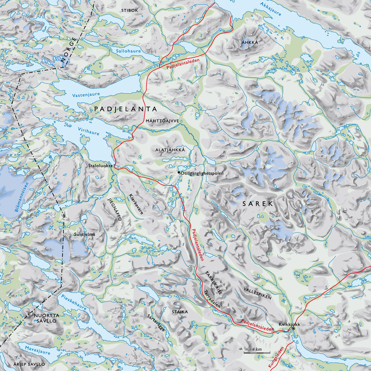 På Fjälltur, Padjelanta. Kund: Norstedts